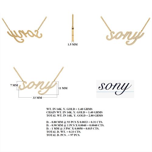 Diamond Sony Necklace