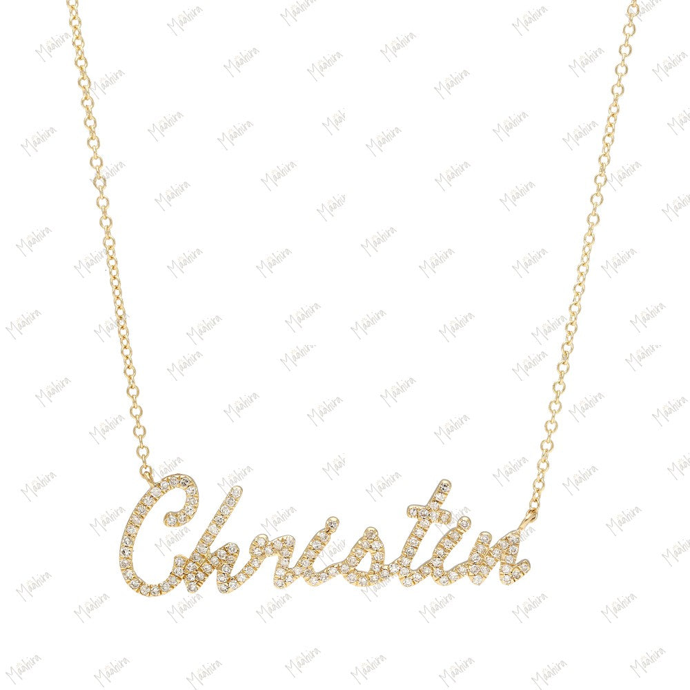 Personalized Diamond Name Necklace – Christin