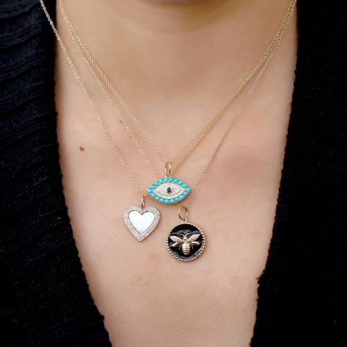 MOP Heart Pendant