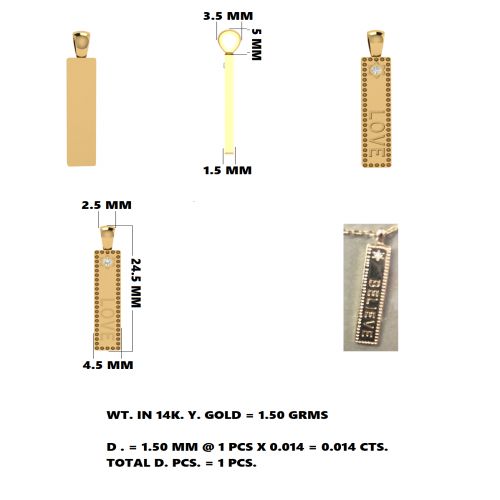 Love Bar Pendant