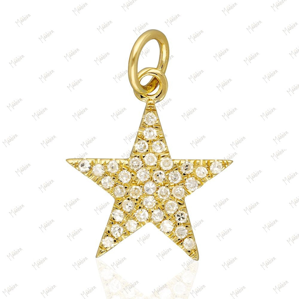 Diamond Star Pendant 13mm