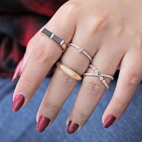 Solid Gold Dome Ring in US Size 6