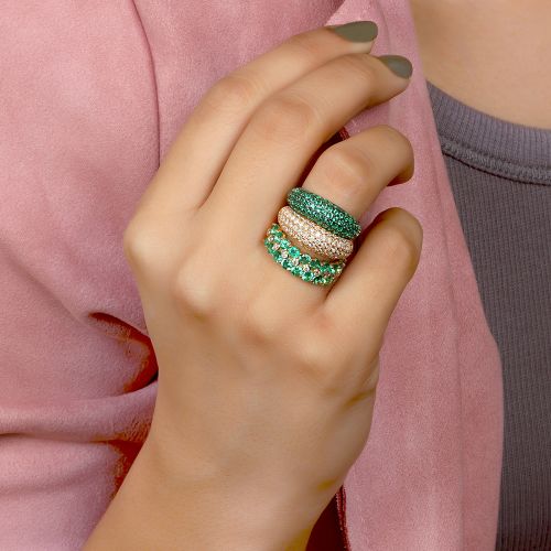 Emerald Dome Ring -6.5