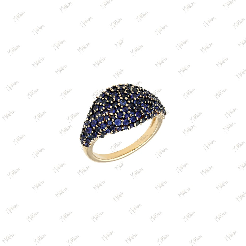 Minimalist Blue Sapphire Ring – US Size 4