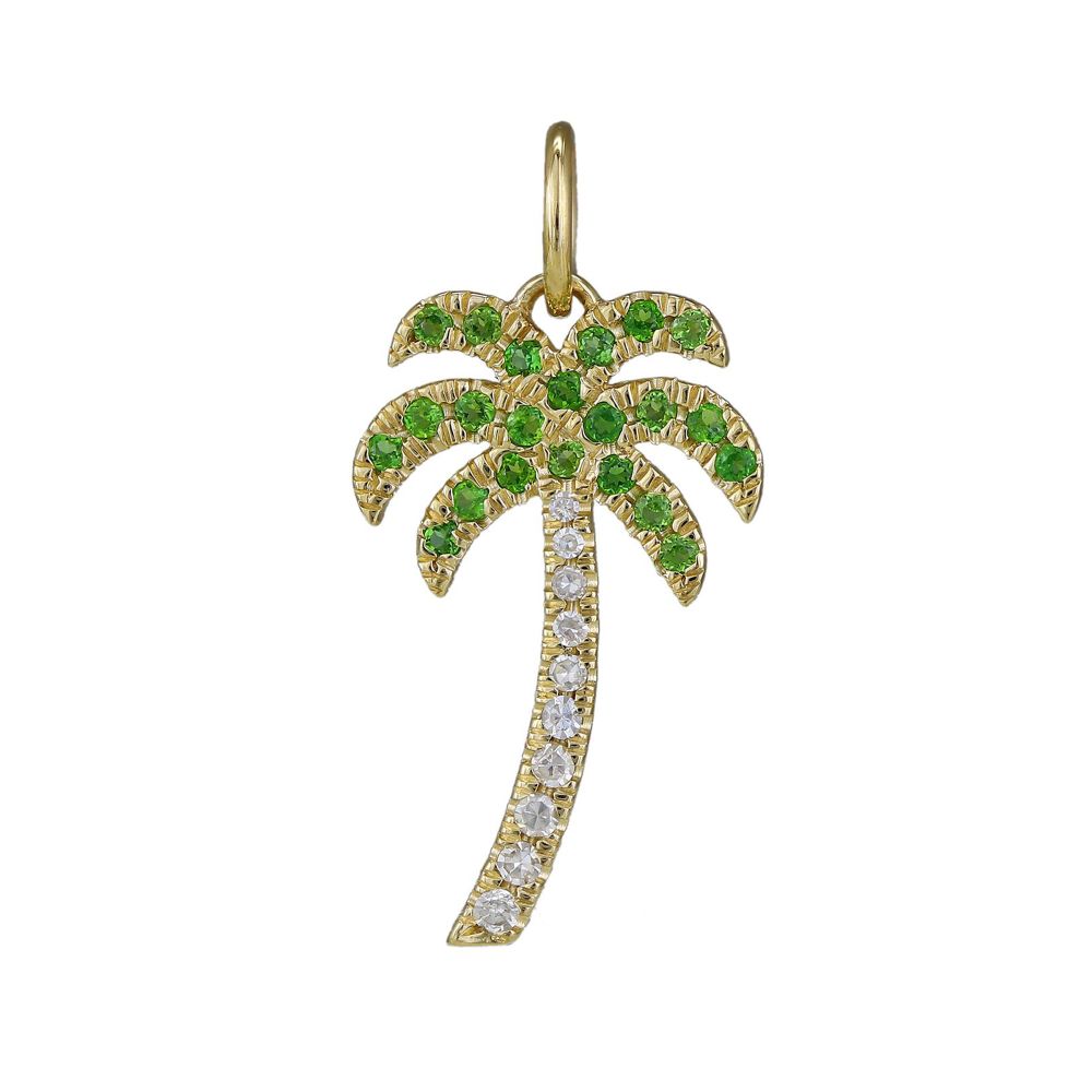 Diamond Palm tree charm