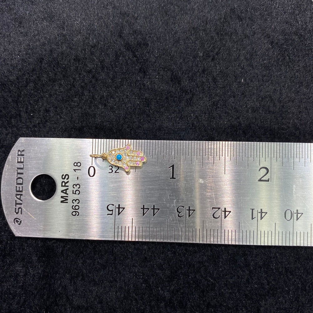 Diamond Hamza charm