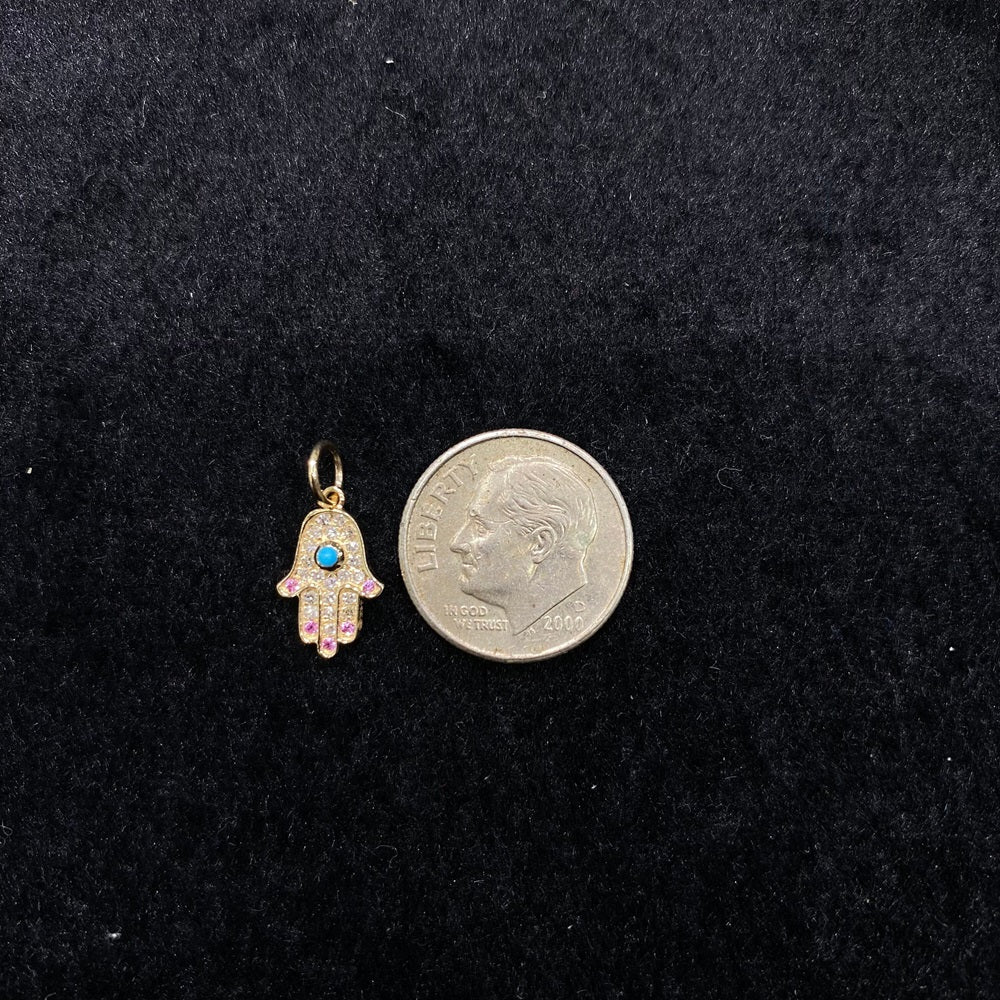 Diamond Hamza charm