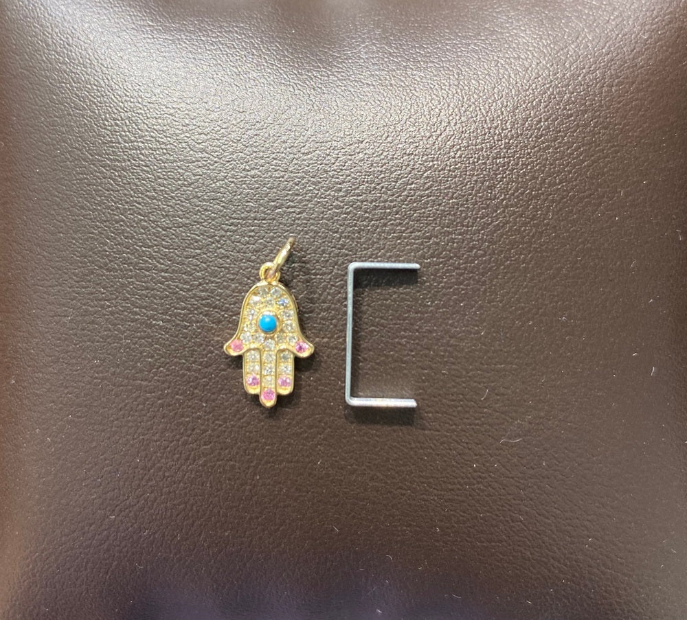 Diamond Hamza charm
