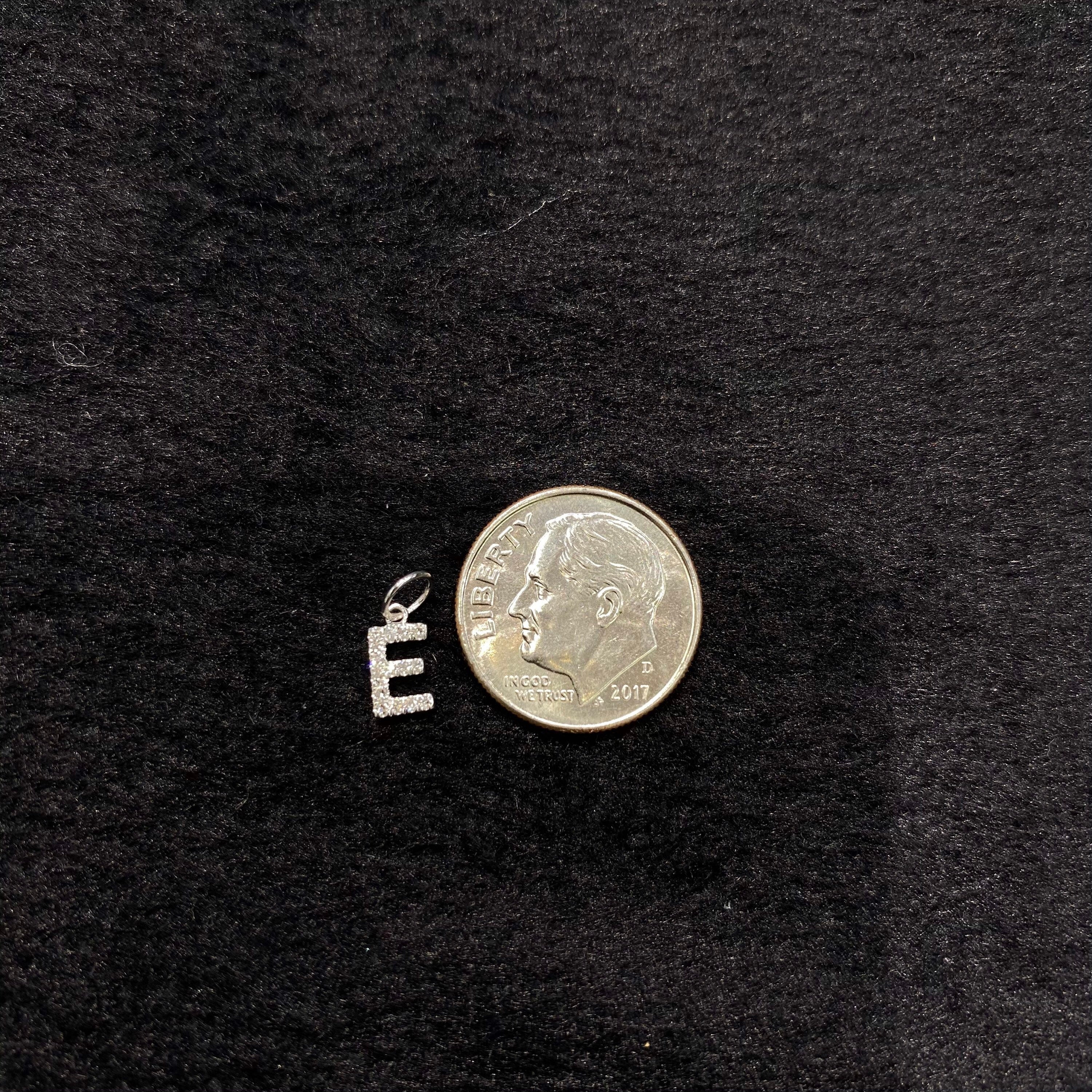 "E" Diamond Charm