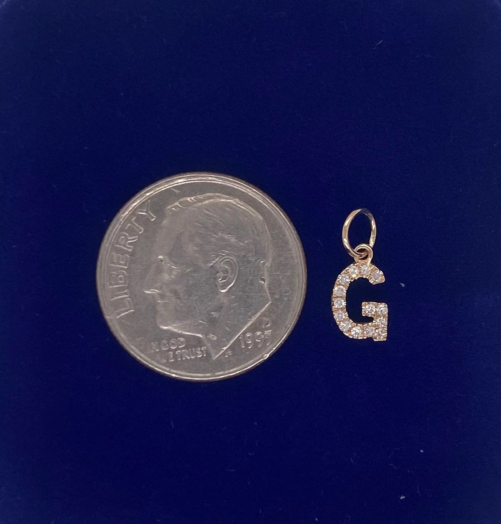 "G" Diamond Charm