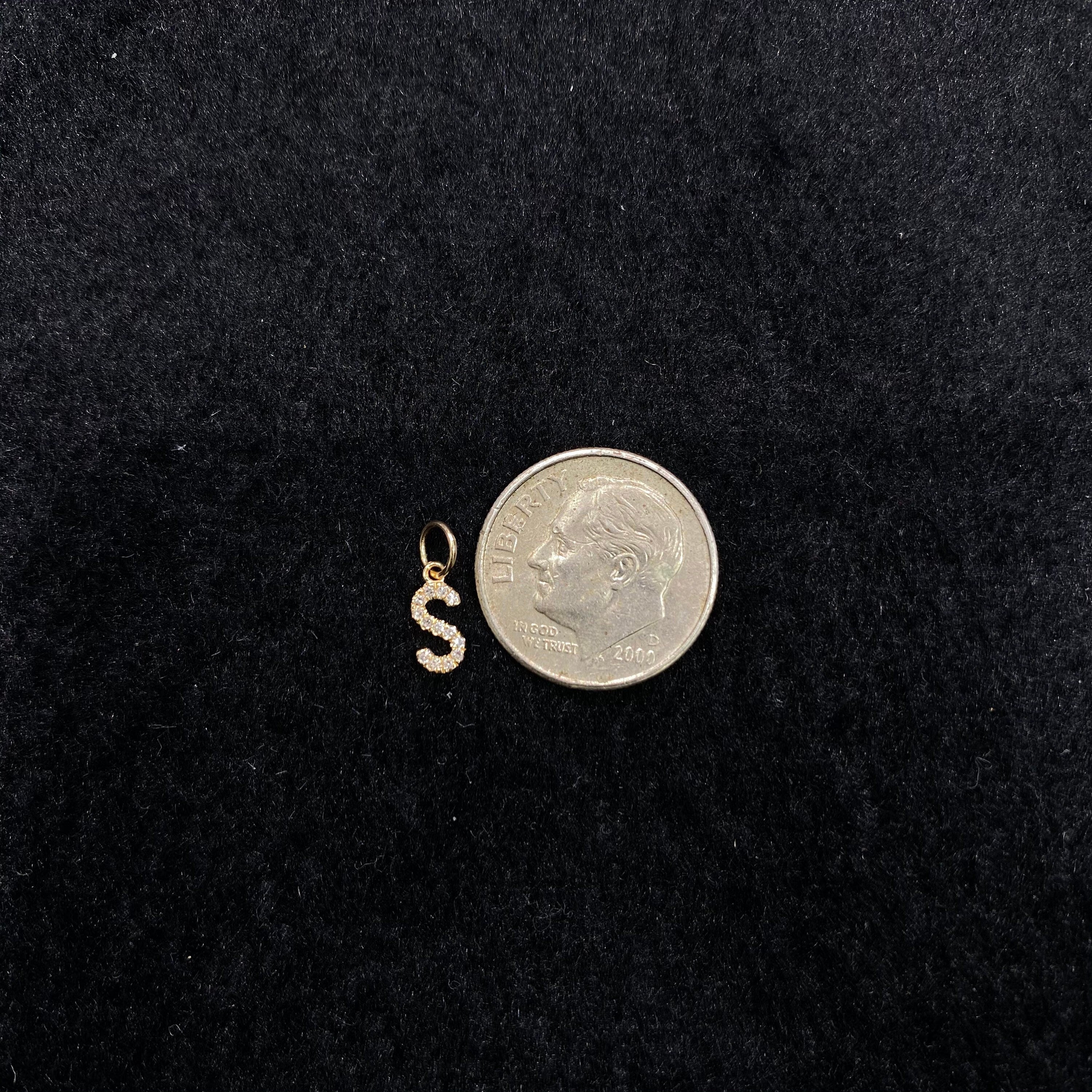 "S" Diamond Charm