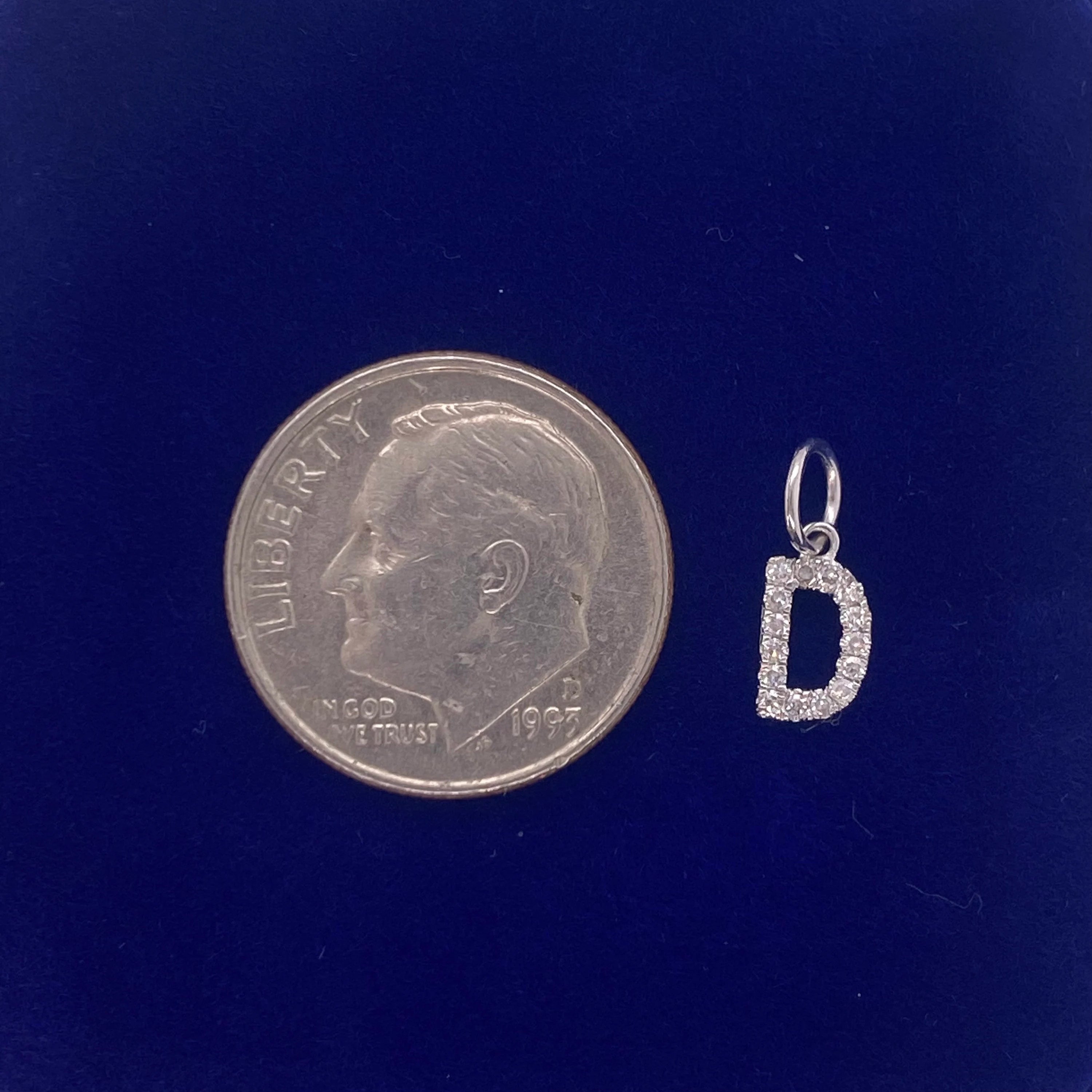 "D" Diamond Charm