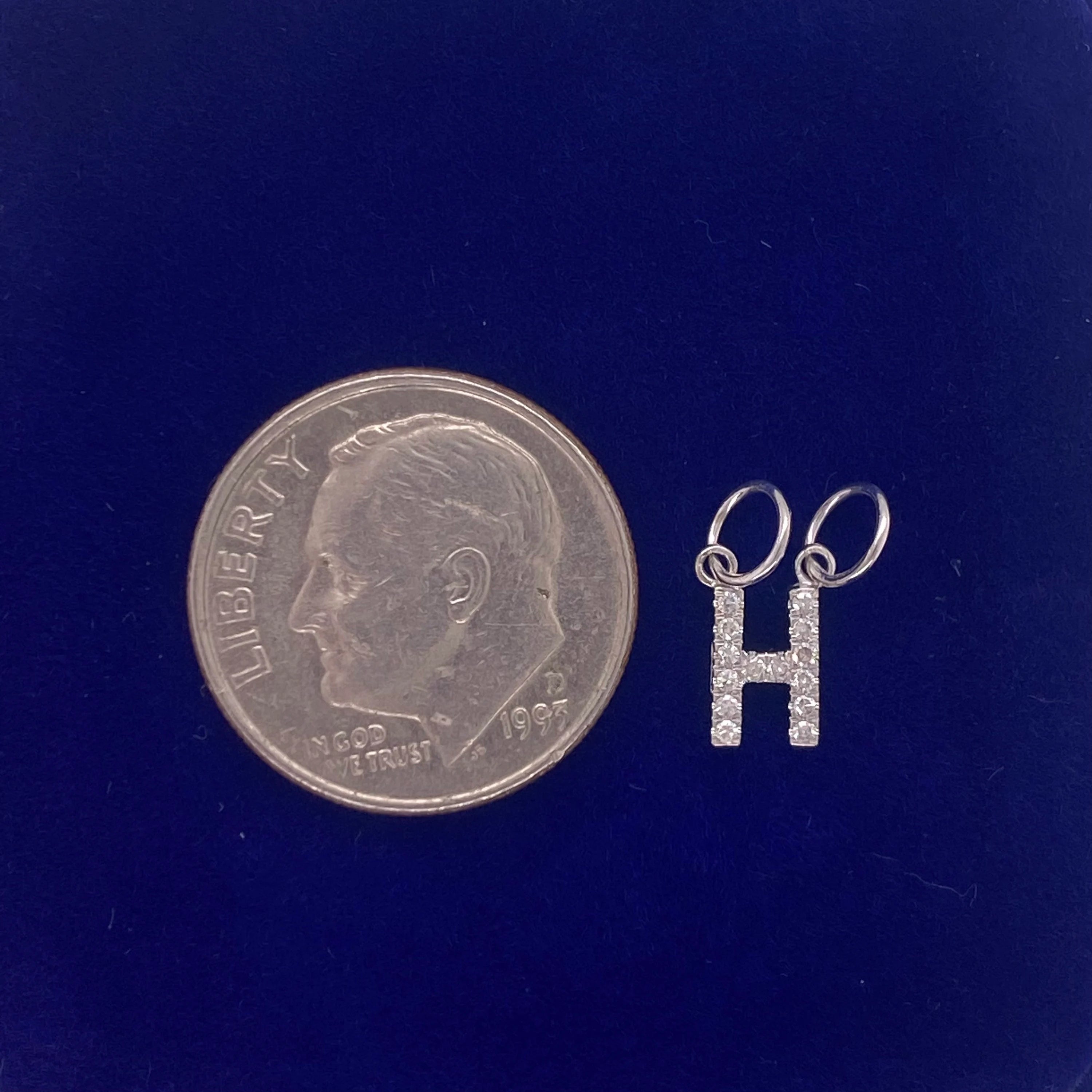 "H" Diamond Charm