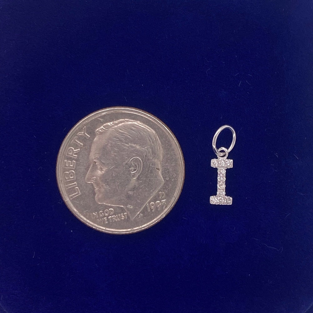 "I" Diamond Charm