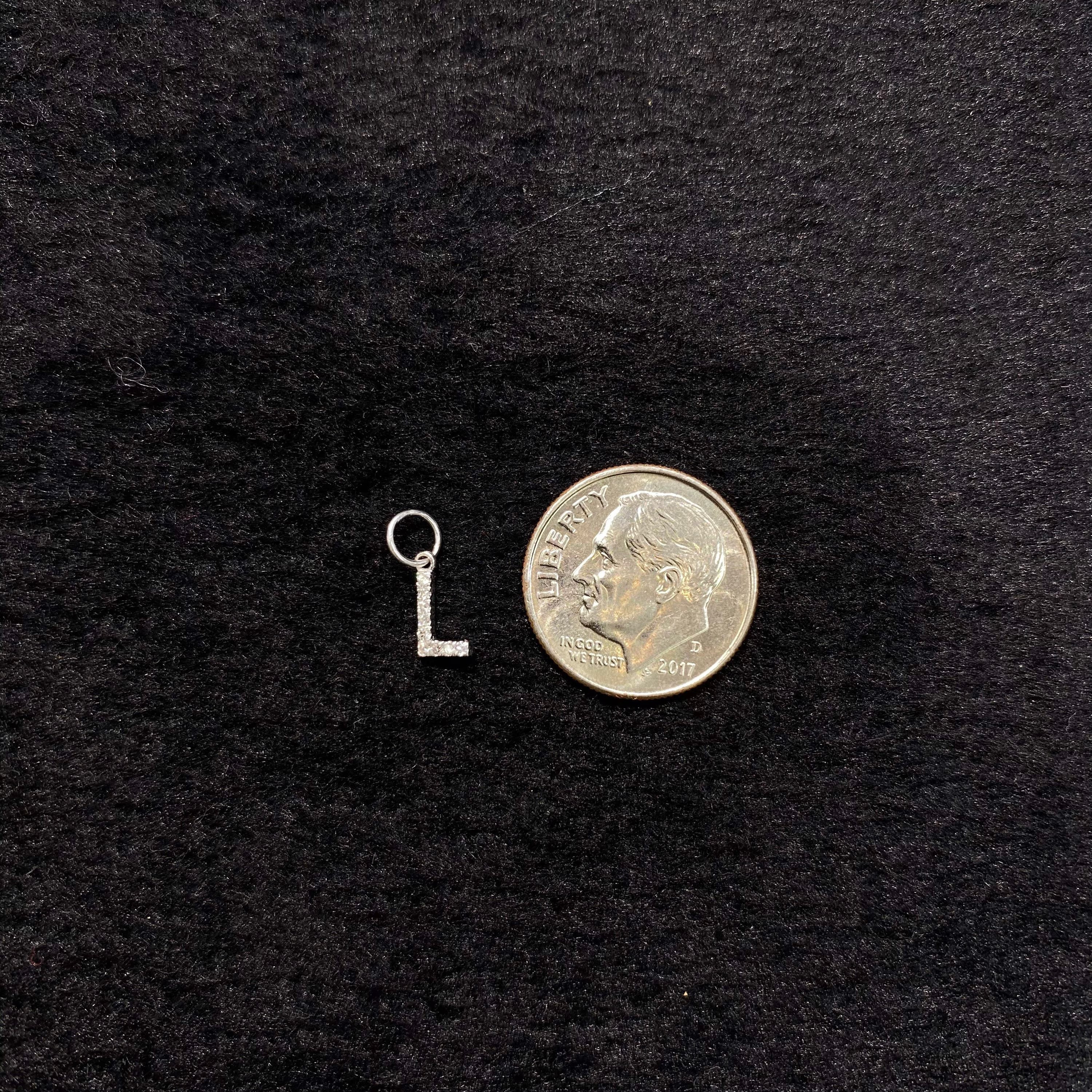 "L" Diamond Charm