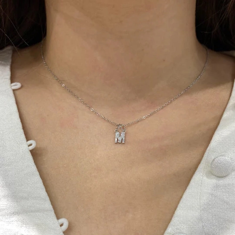 "M" Diamond Charm