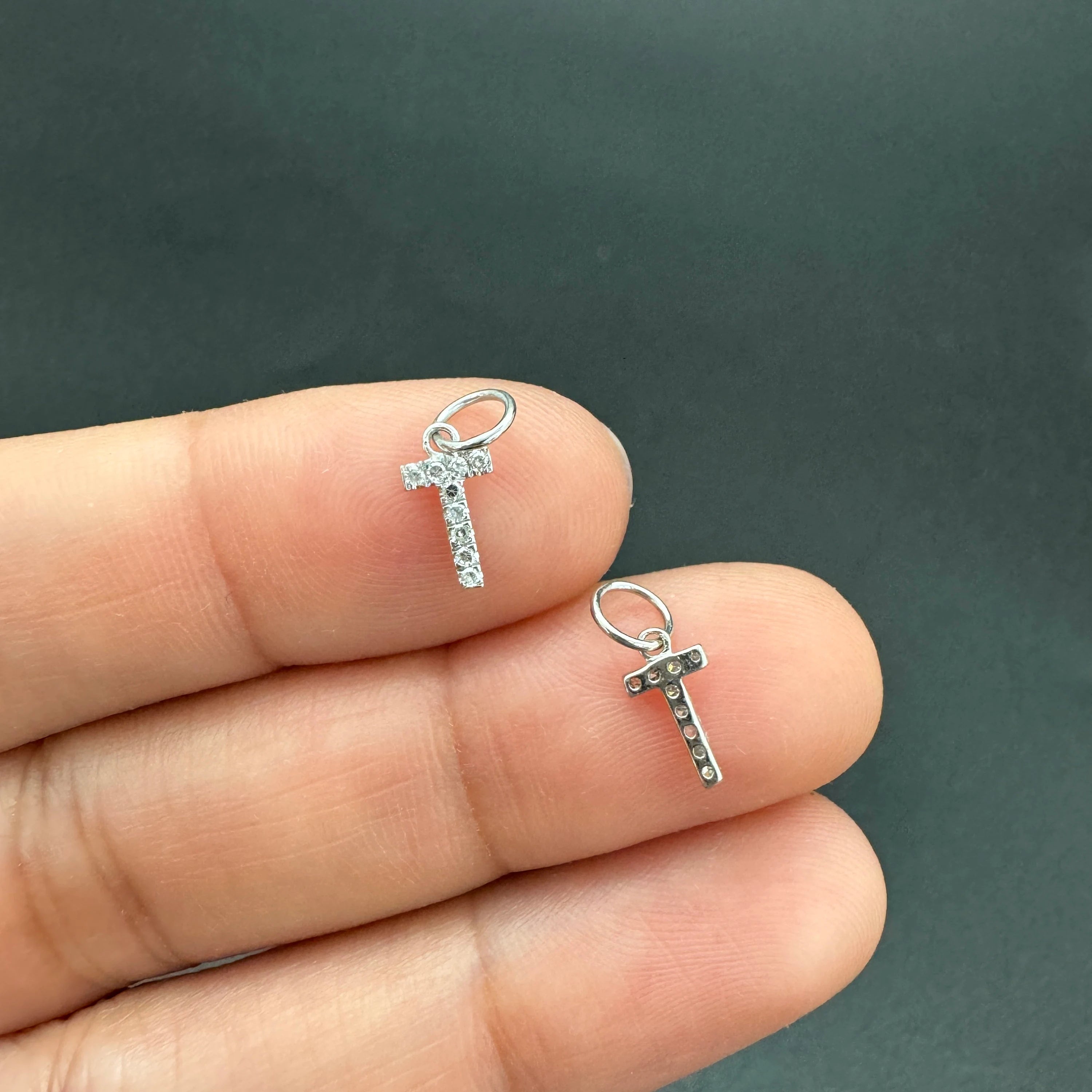 "T" Diamond Charm
