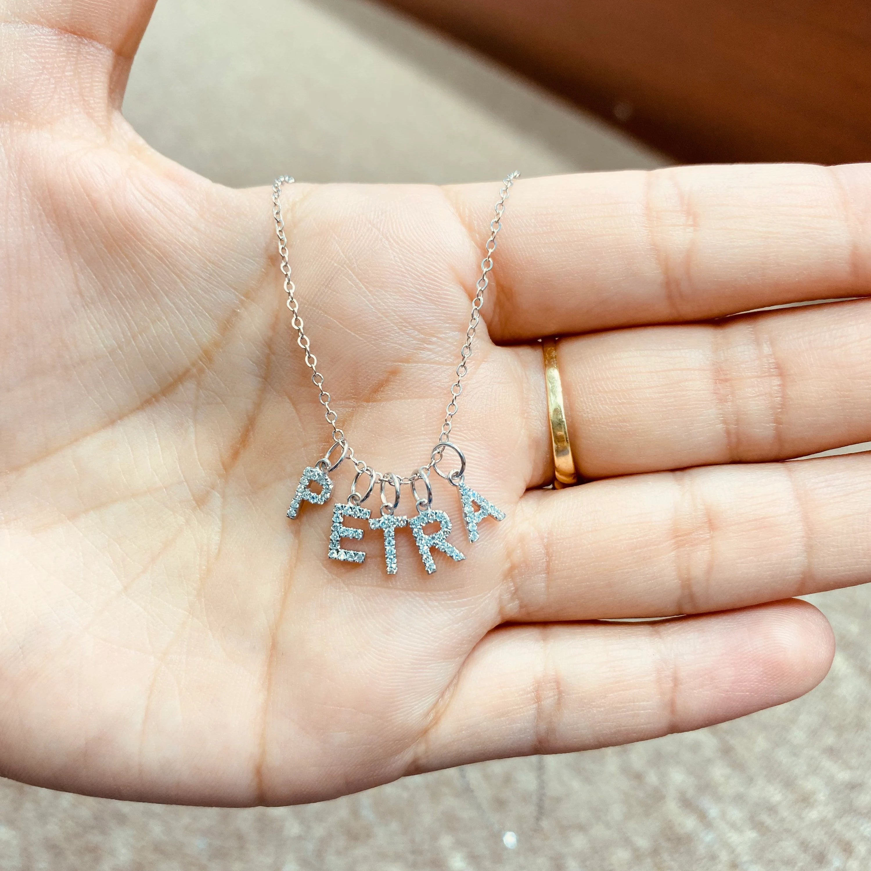 "T" Diamond Charm