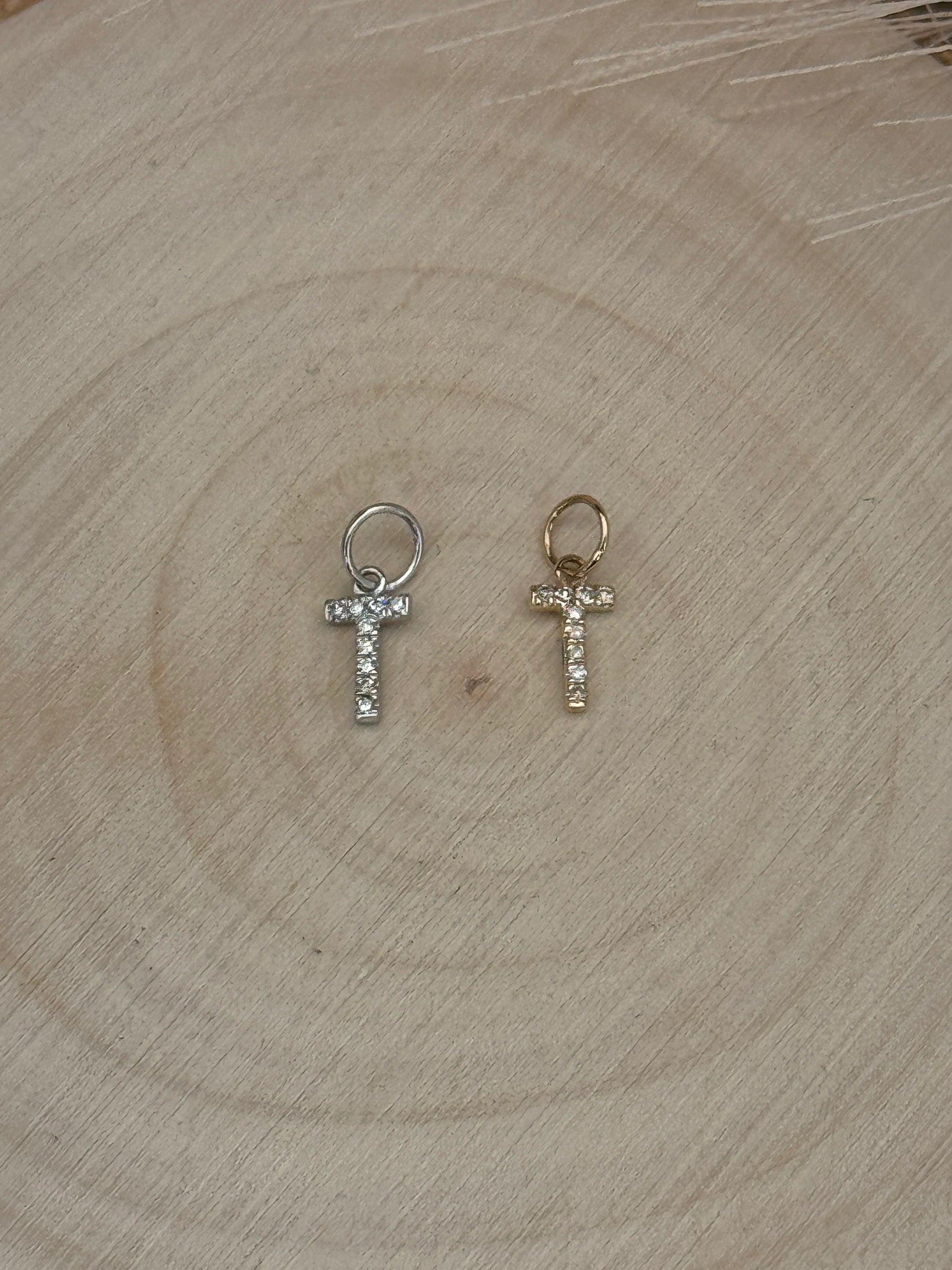 "T" Diamond Charm