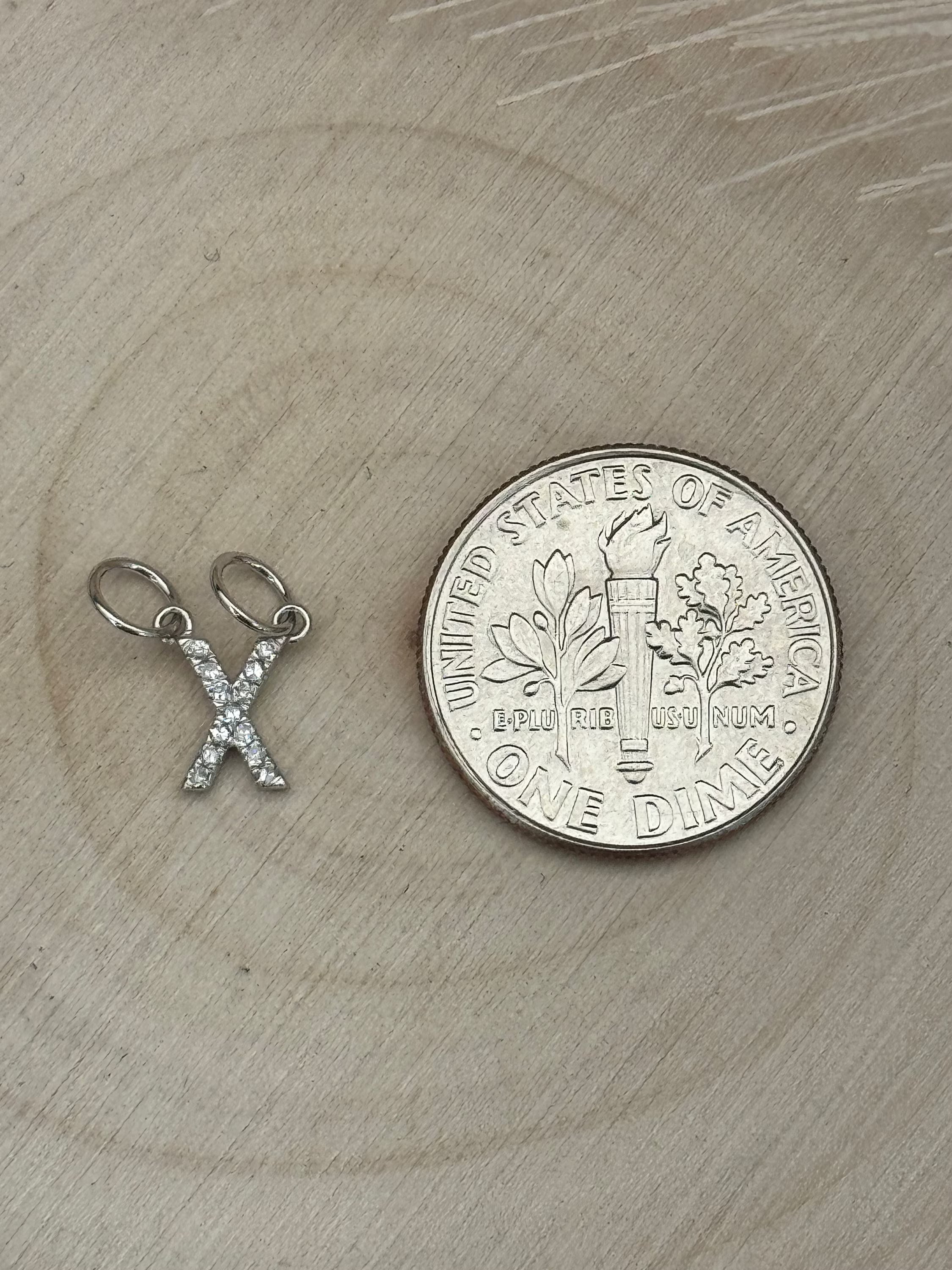 "X" Diamond Charm