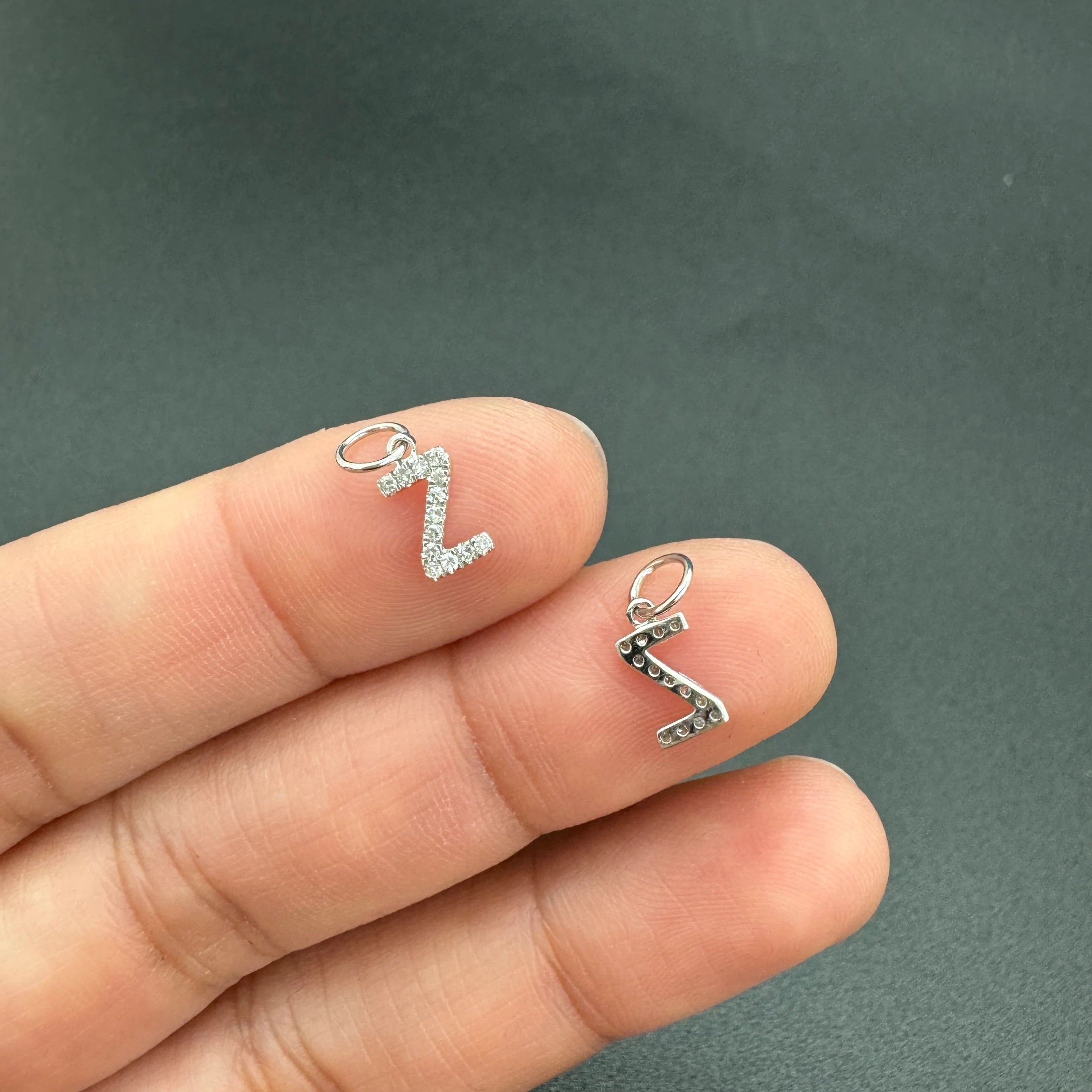 "Z" Diamond Charm