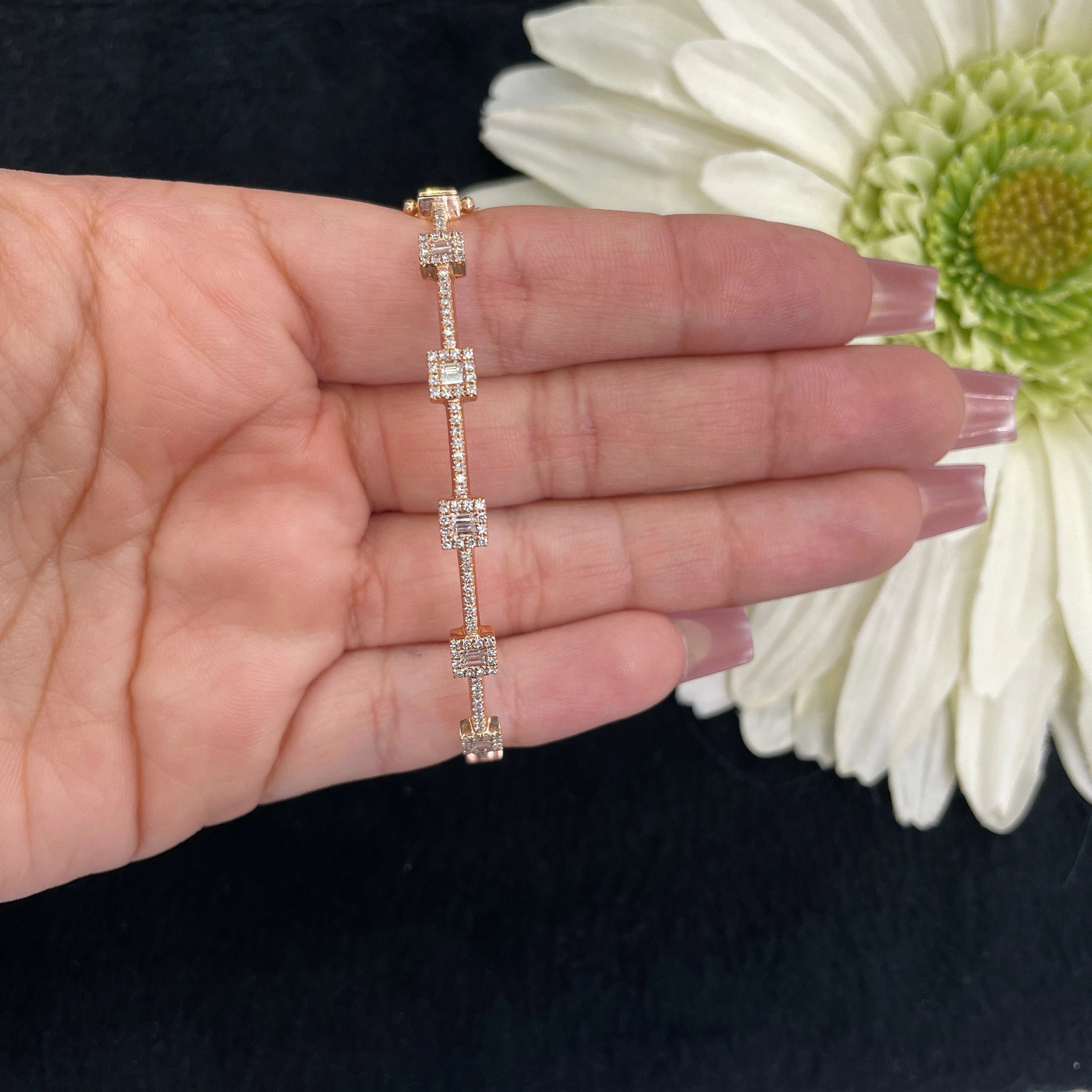 Baguettes Diamond Bangle
