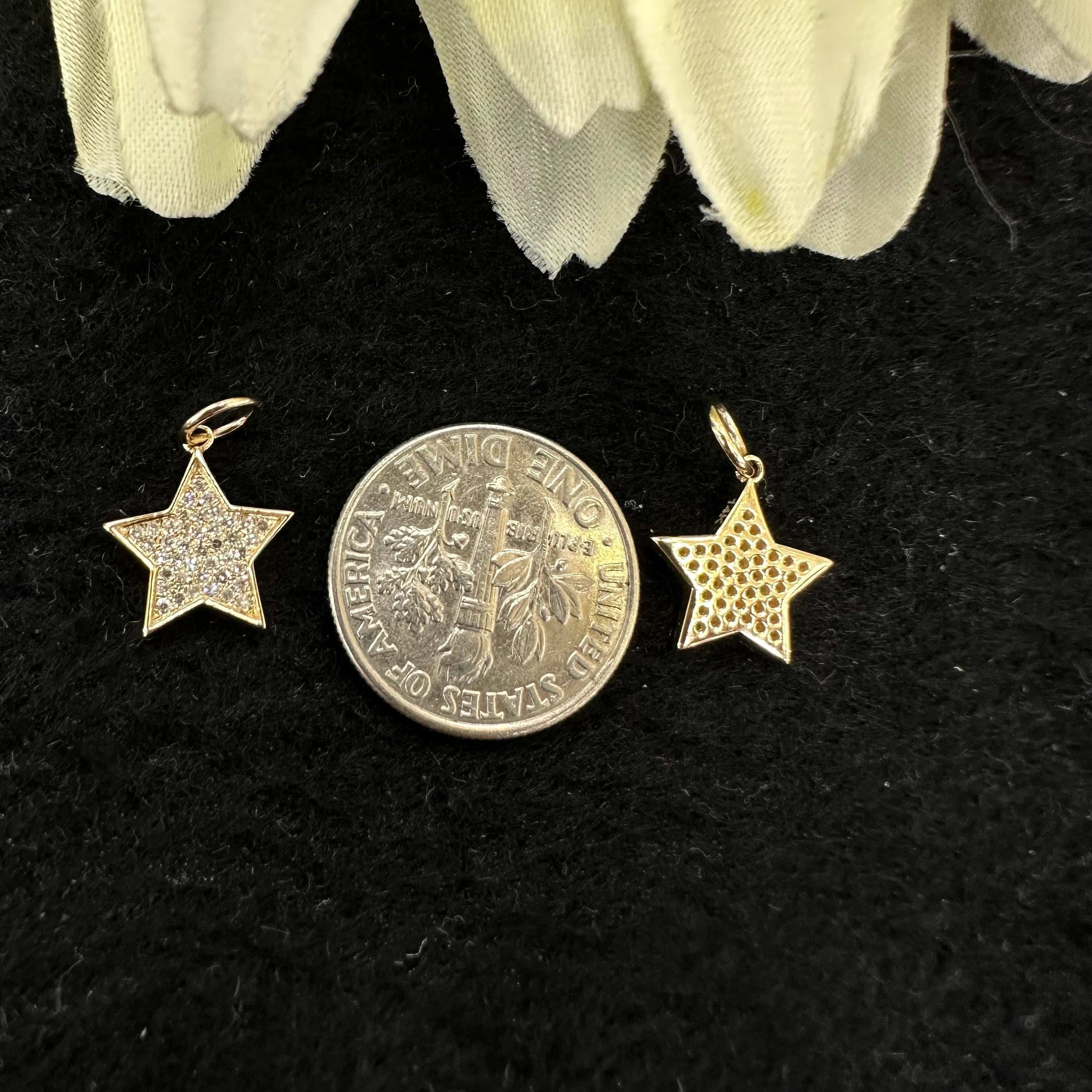 Diamond Star Charm 10mm