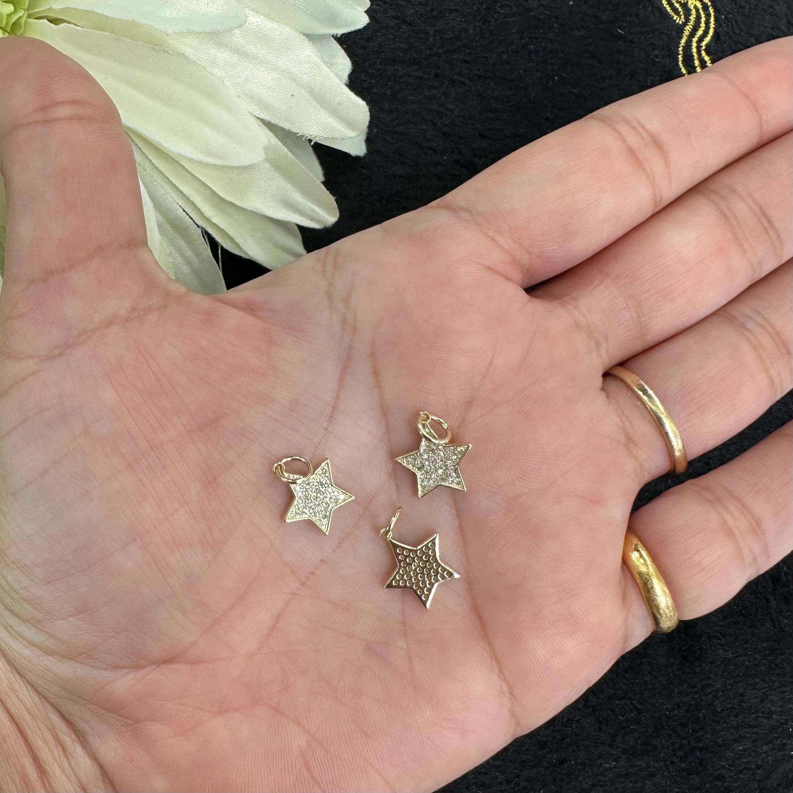 Diamond Star Charm 10mm