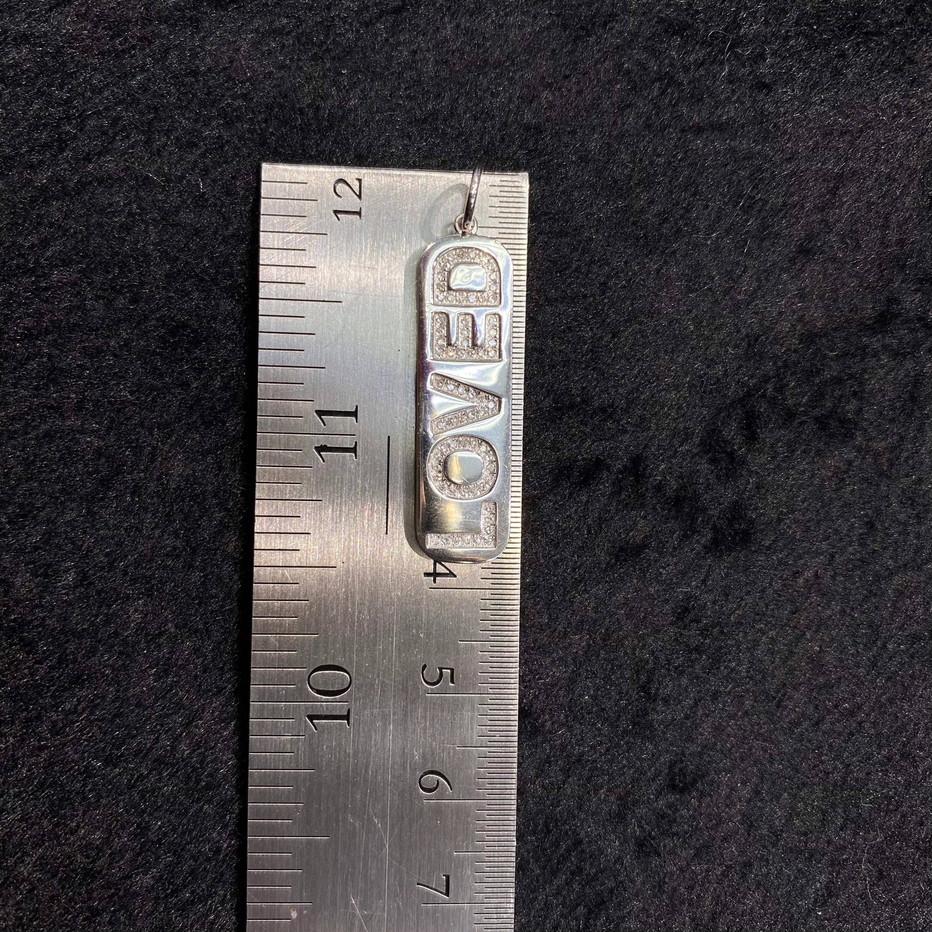 Diamond Loved Pendant 9X33.70mm