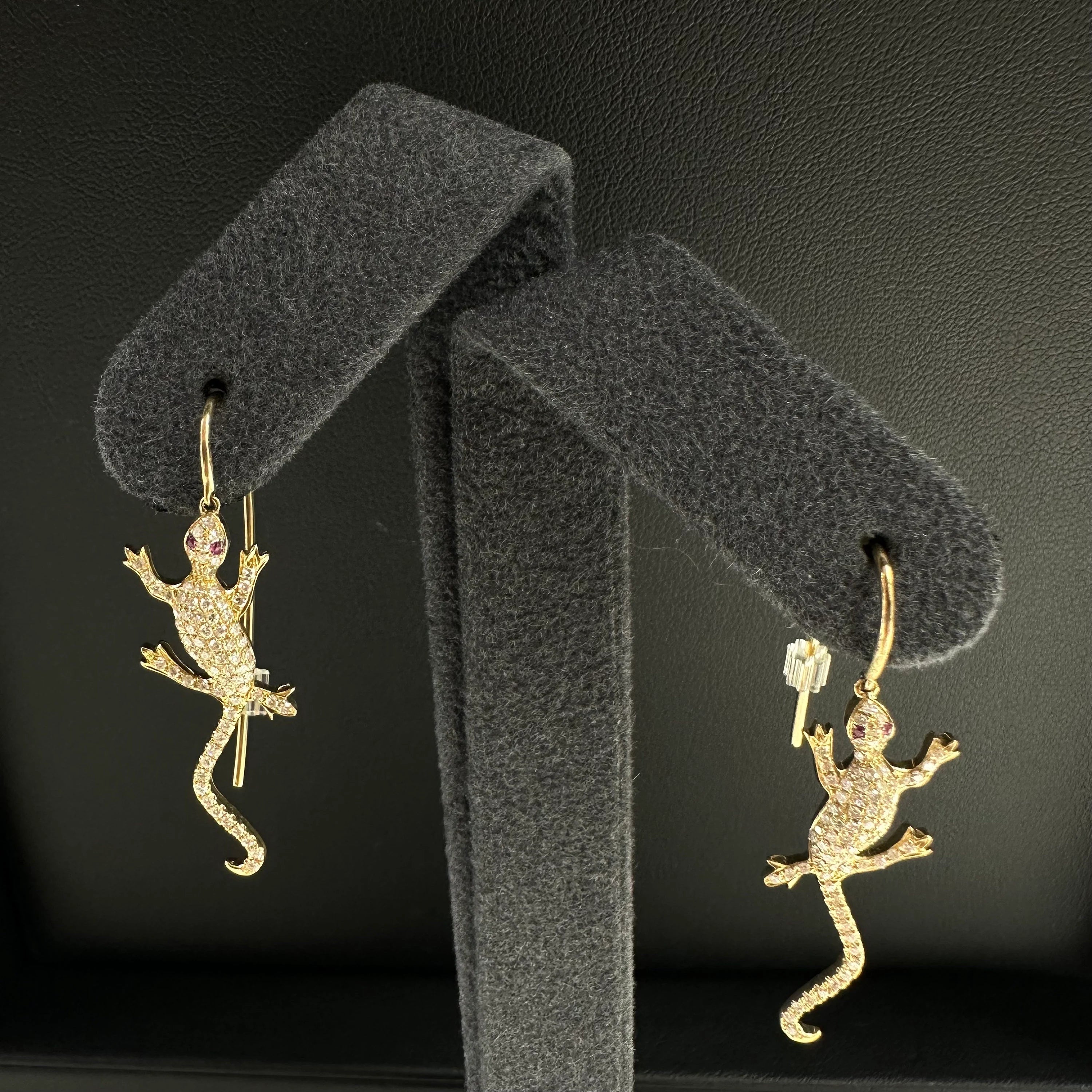 Diamond Lizard Earrings