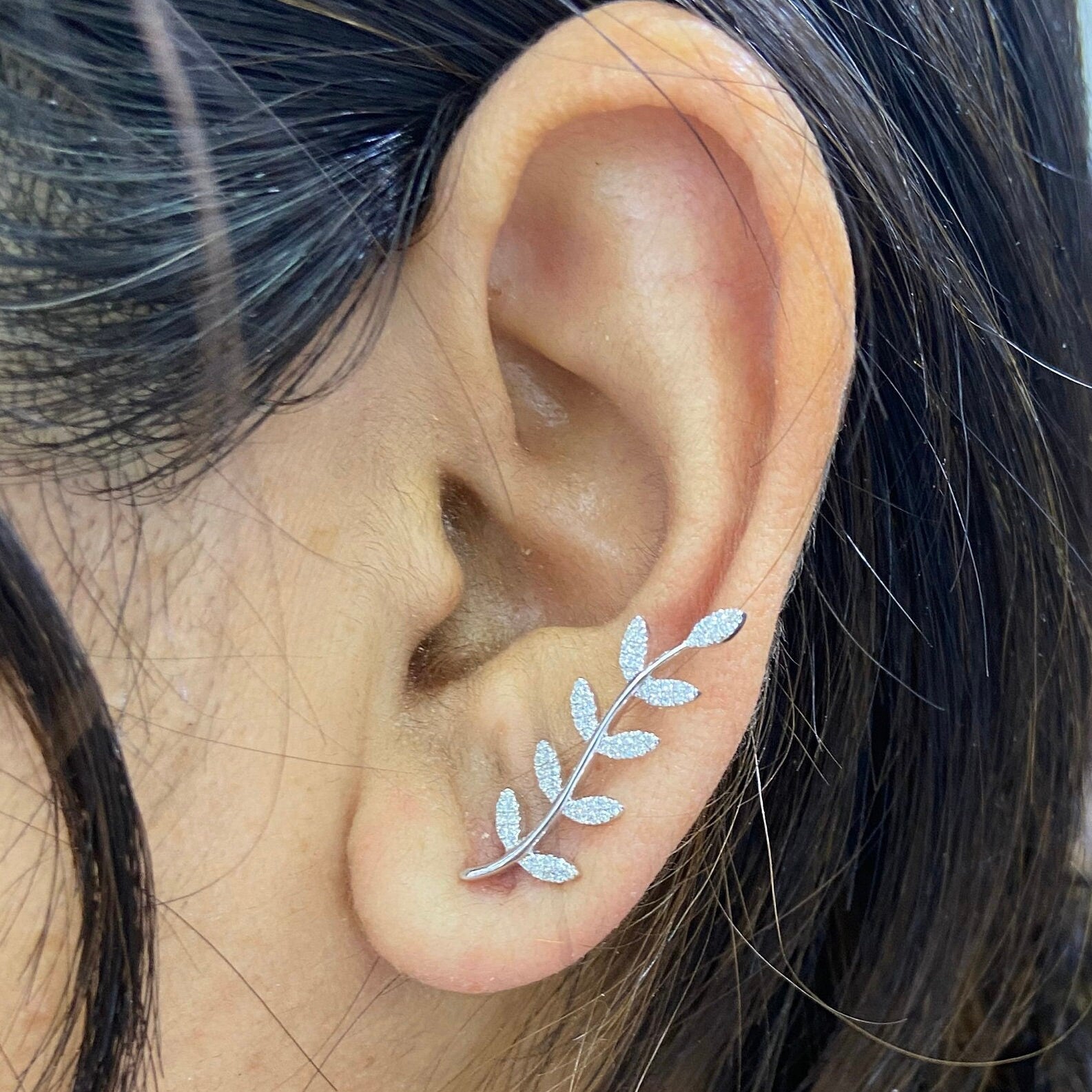 Diamond Leaf Danglers