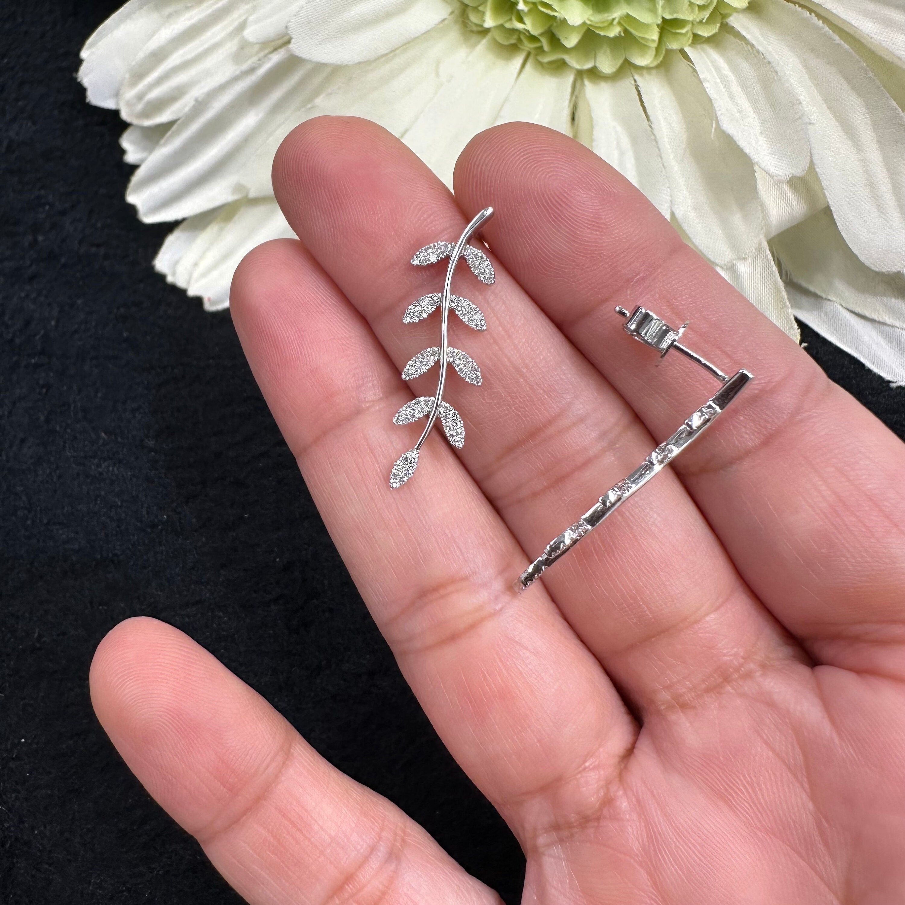 Diamond Leaf Danglers