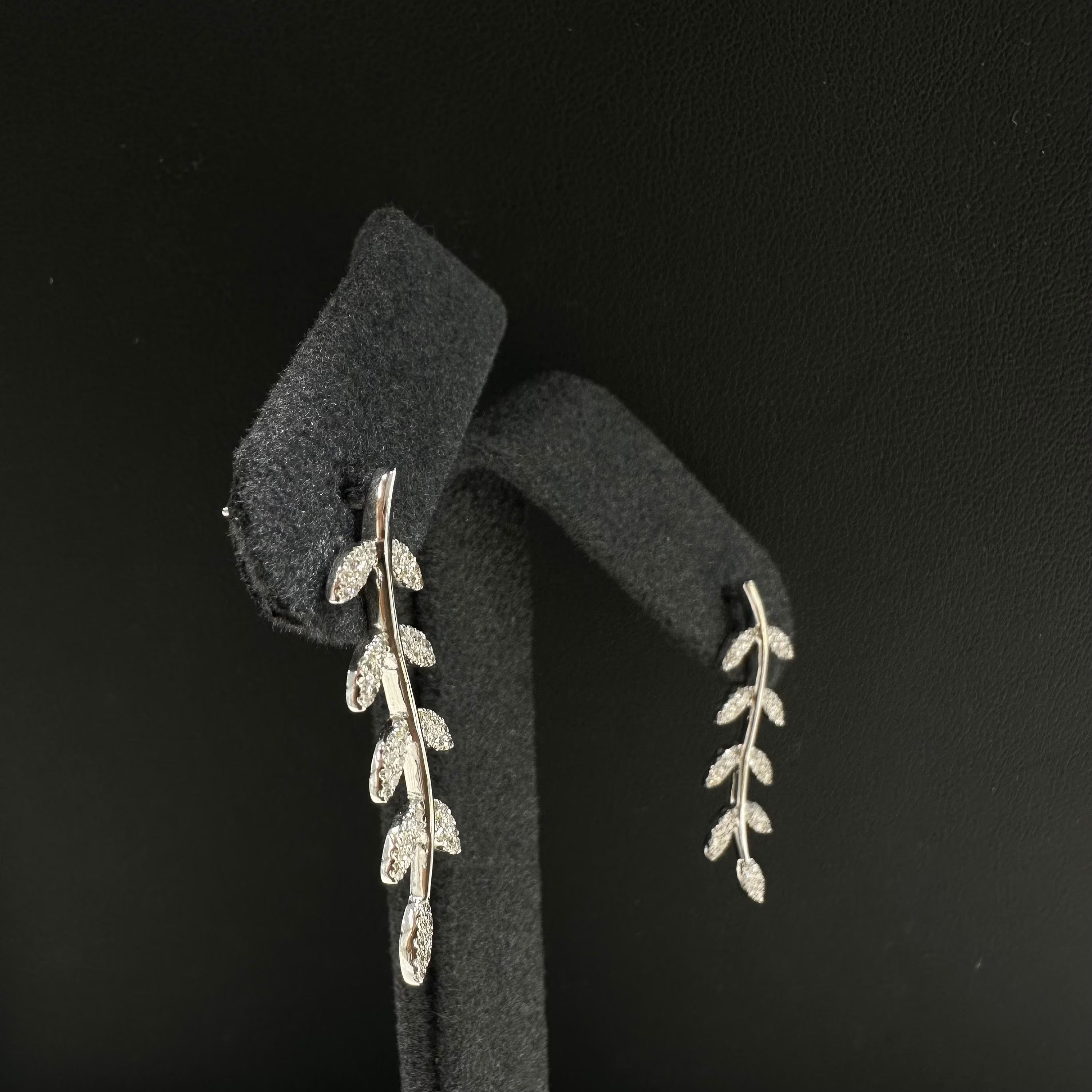 Diamond Leaf Danglers