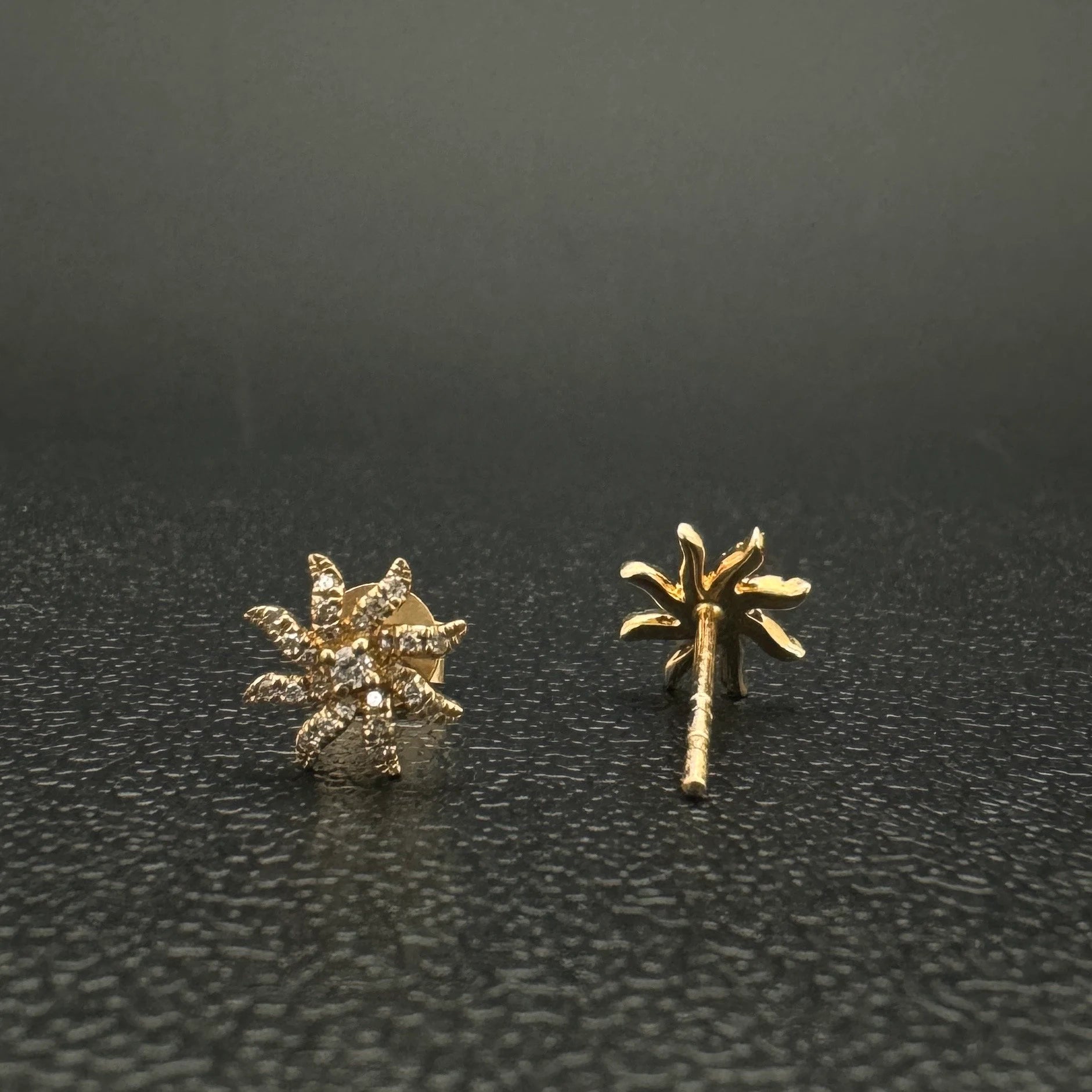 Diamond Sunrise Ear Studs