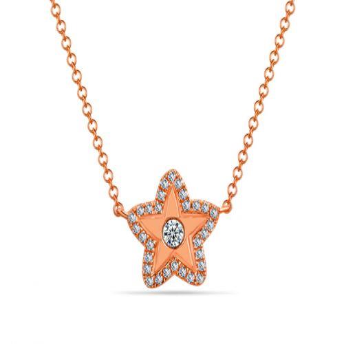 Diamond Studded Star Necklace