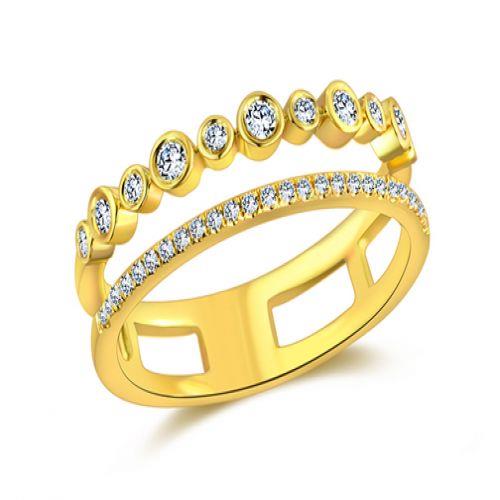 Diamond Ring Double band