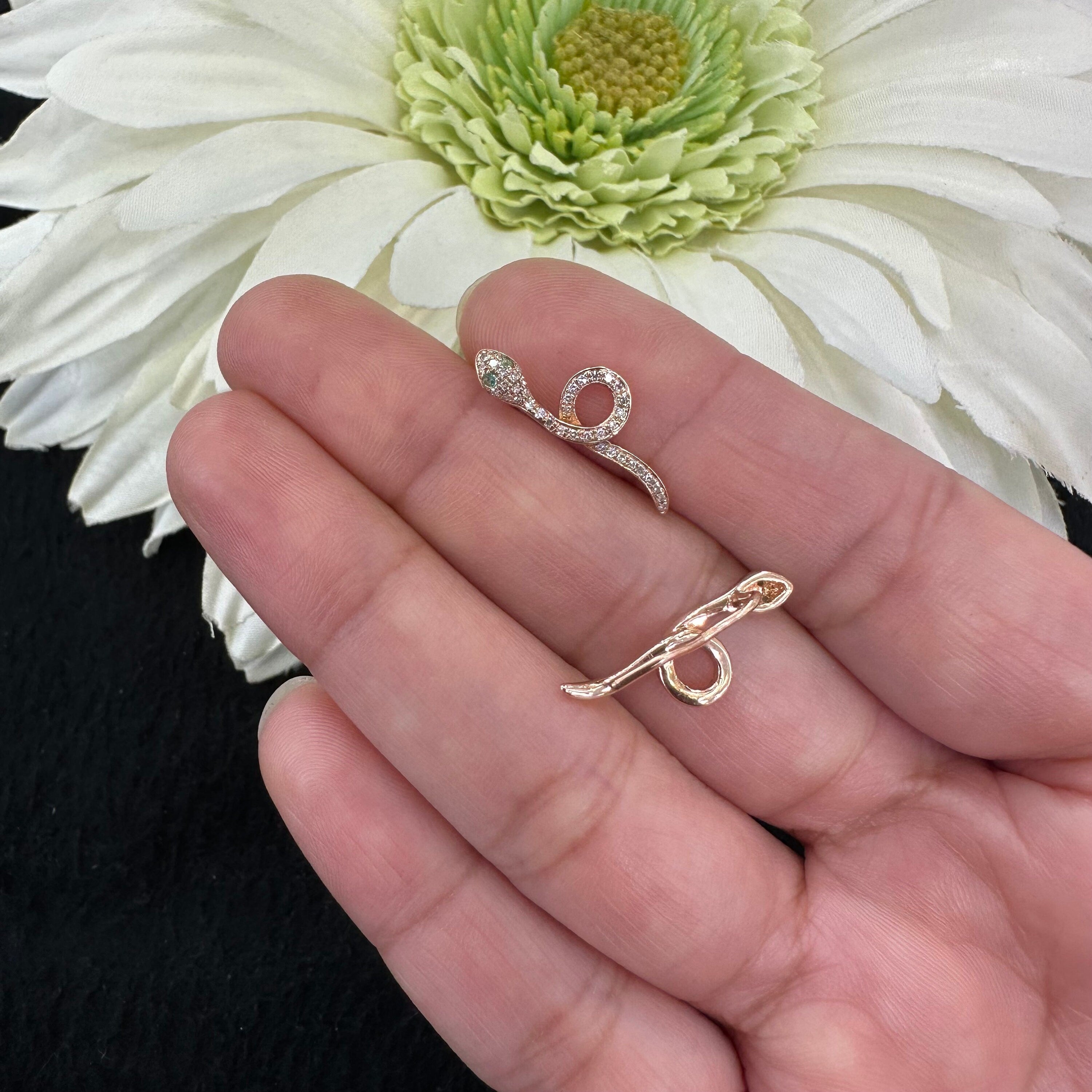 Diamond Snake Earring