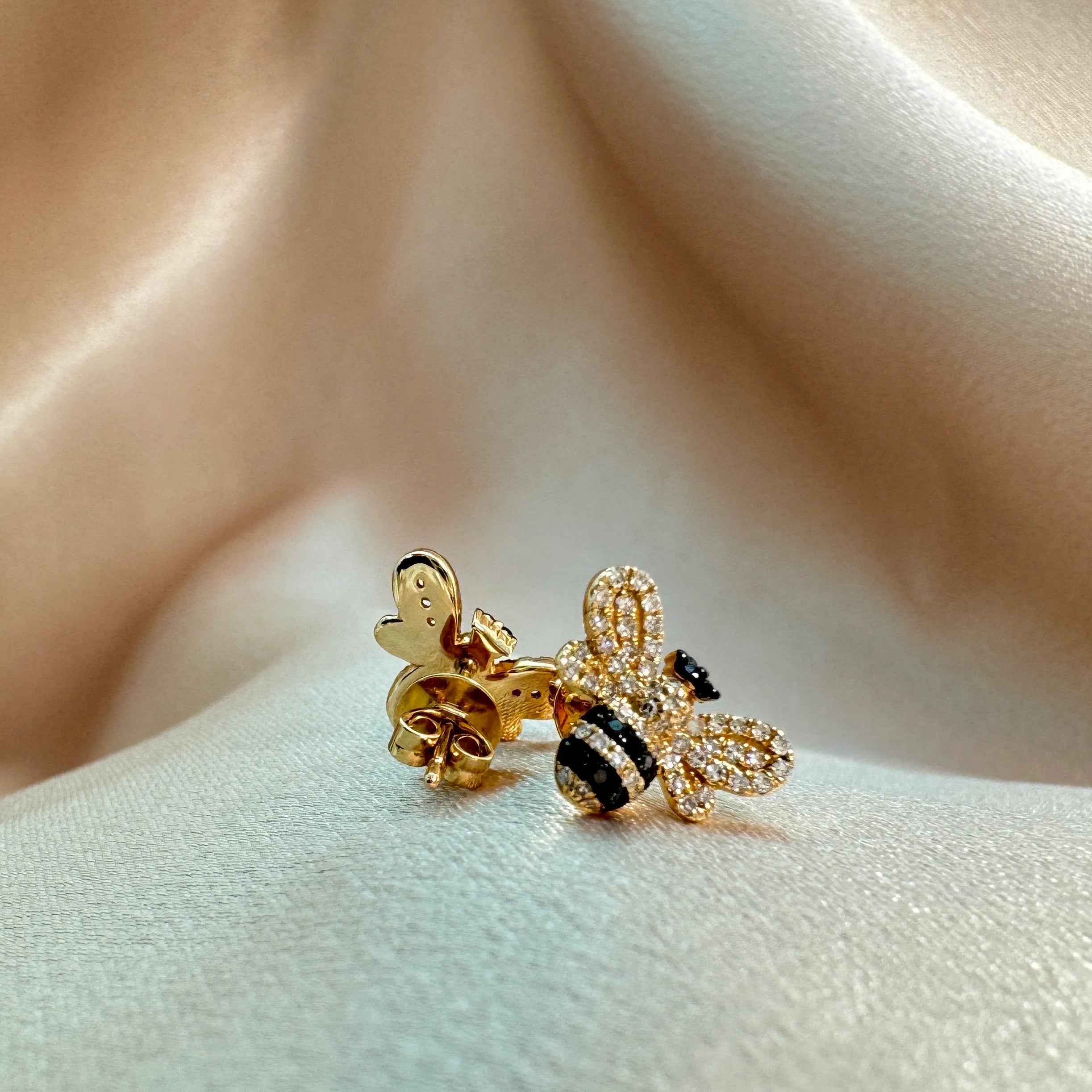Diamond  Bumble Bee Studs