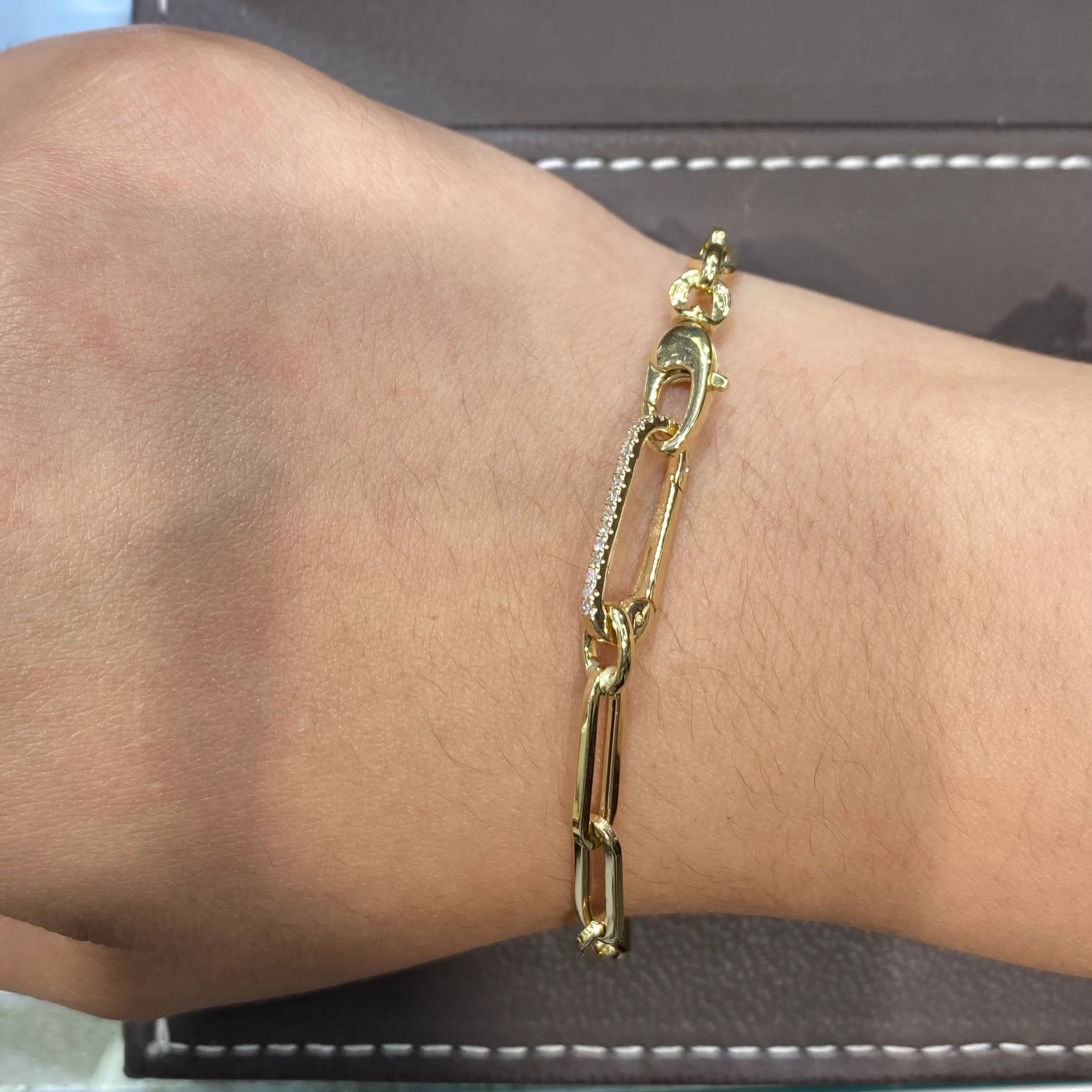 Diamond Studded Gold Lock