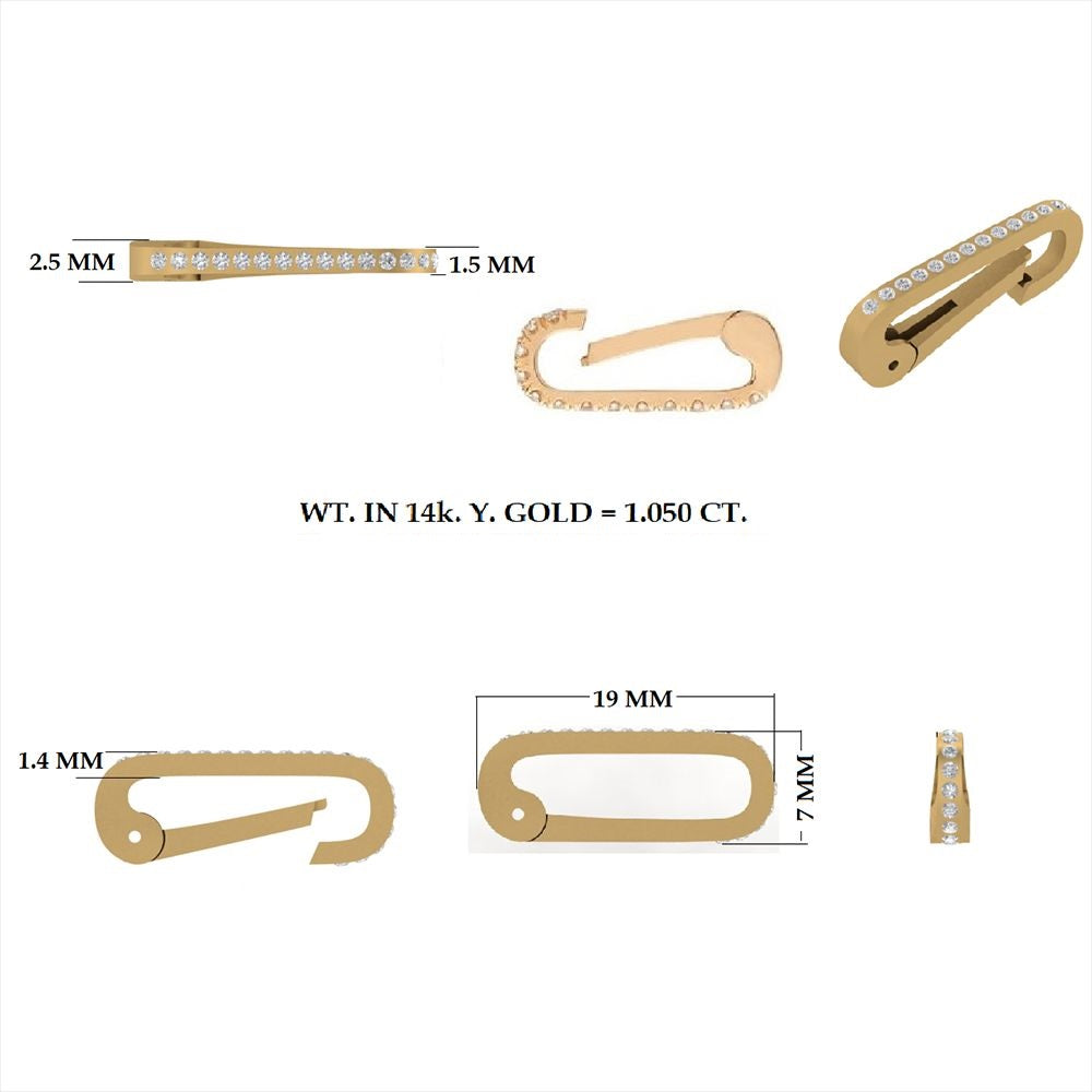 Diamond Studded Gold Lock