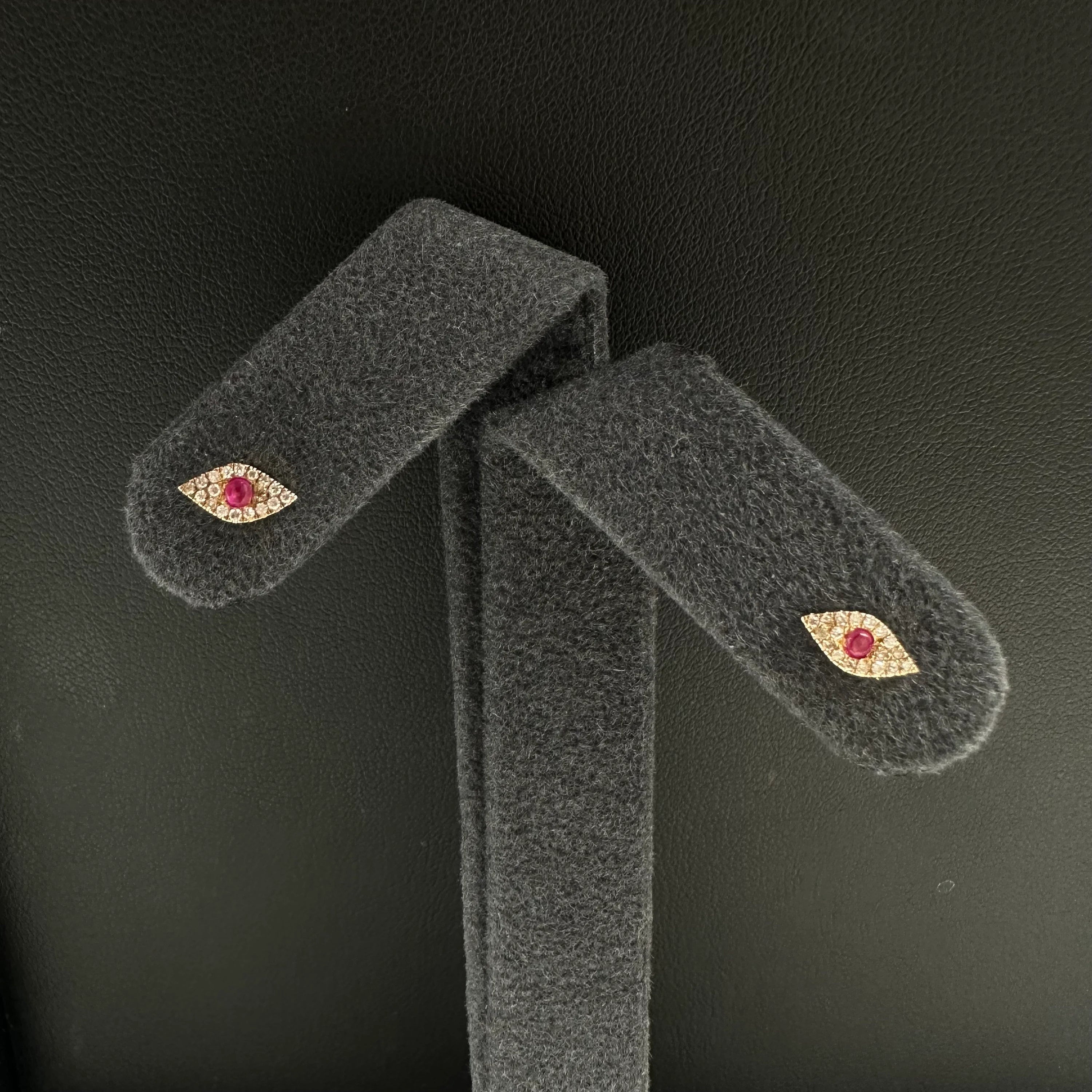 Diamond Eye Ear Studs