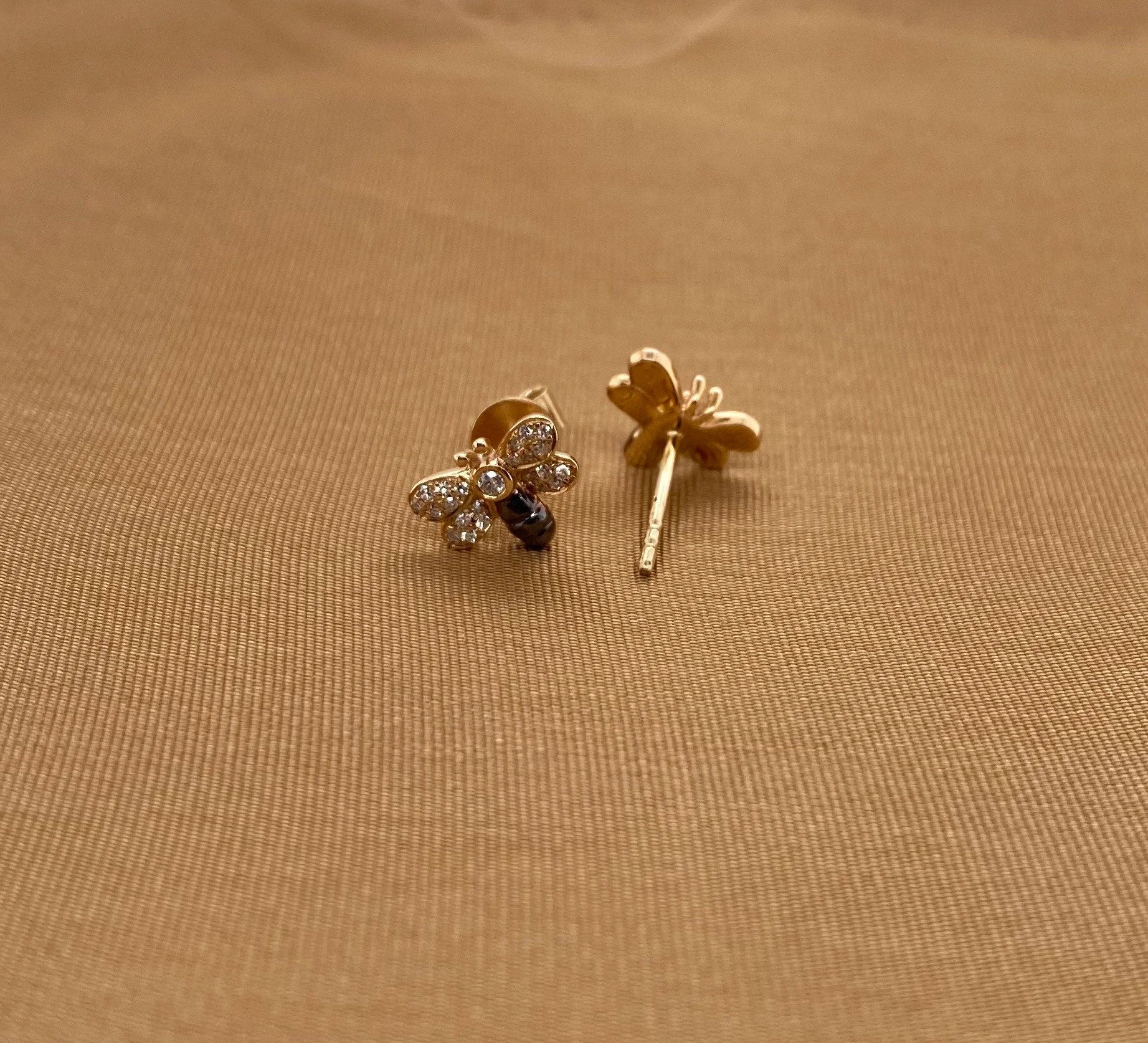 Bumble Bee Ear Studs