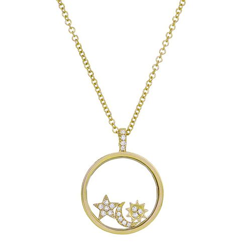 Diamond Star Shaker Necklace