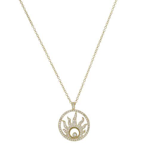 Diamond Sunburst Necklace