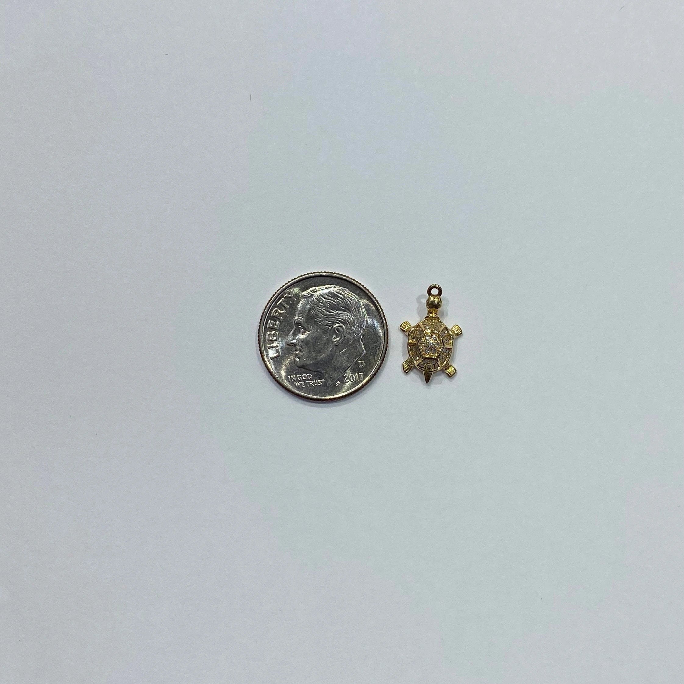 Diamond Turtle Charm
