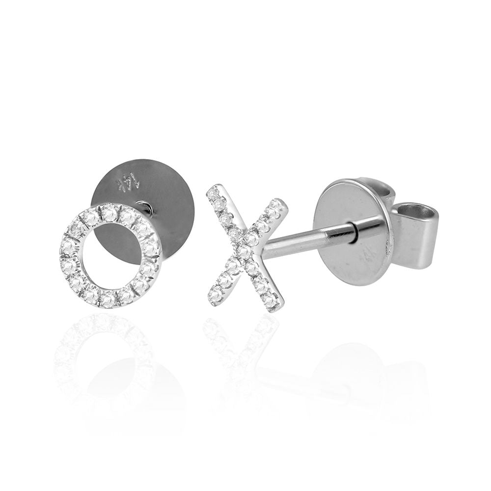 Diamond Studs-Tiny Xo