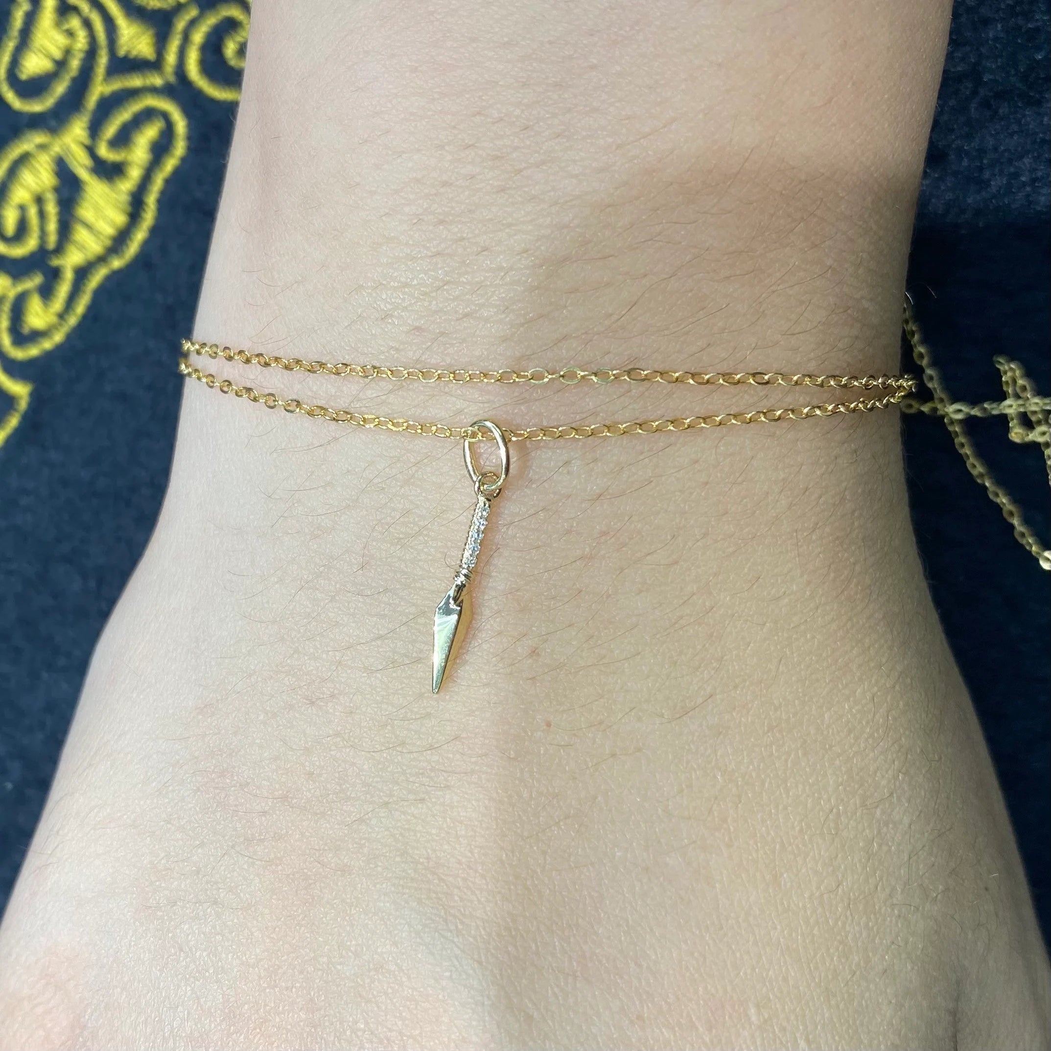 Diamond Dagger Charm 16mm