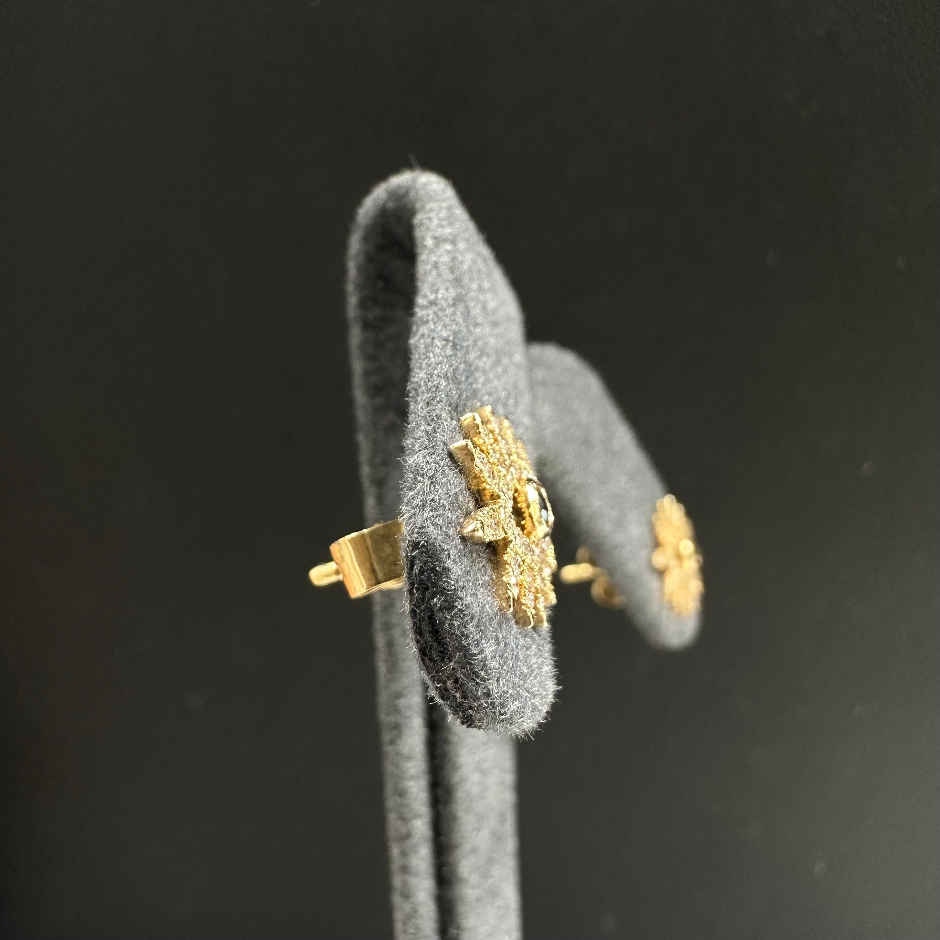 Blue Sapphire Eye Studs