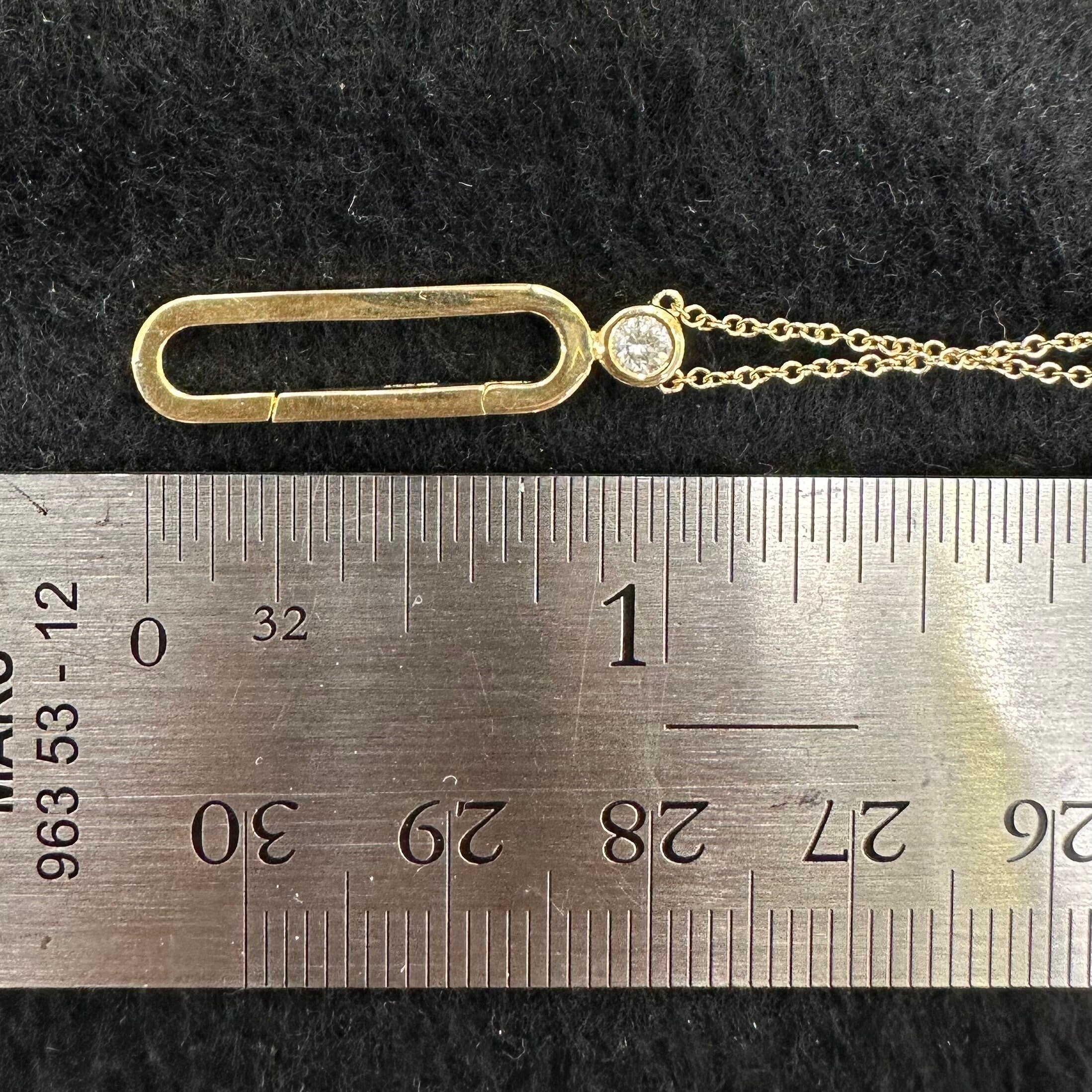 Charm Holder Pendant Necklace