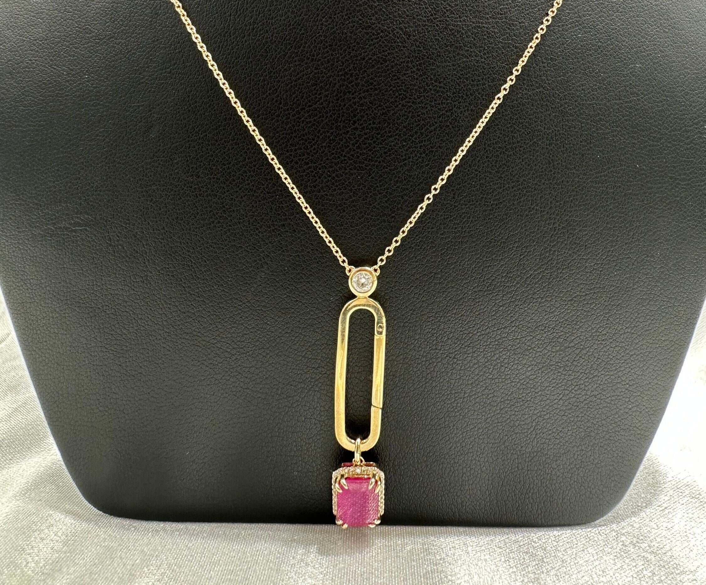 Charm Holder Pendant Necklace